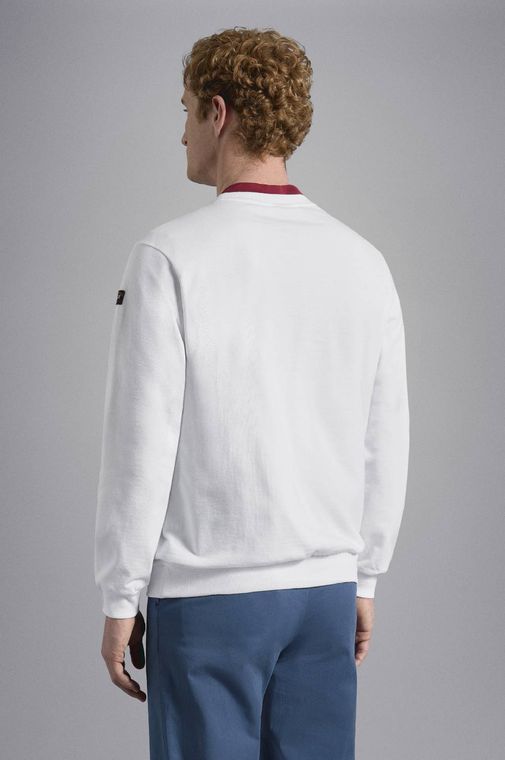 Paul & Shark Felpa In Cotone Con Badge Iconico Paul & Shark