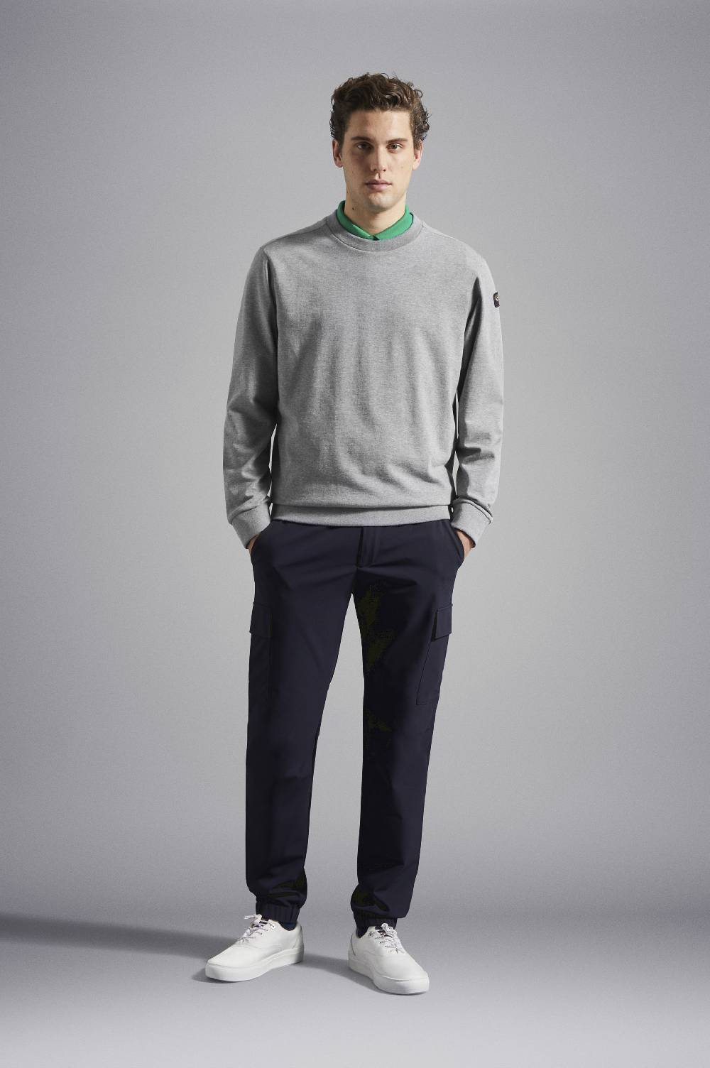 Paul & Shark Felpa In Cotone Con Badge Iconico Paul & Shark