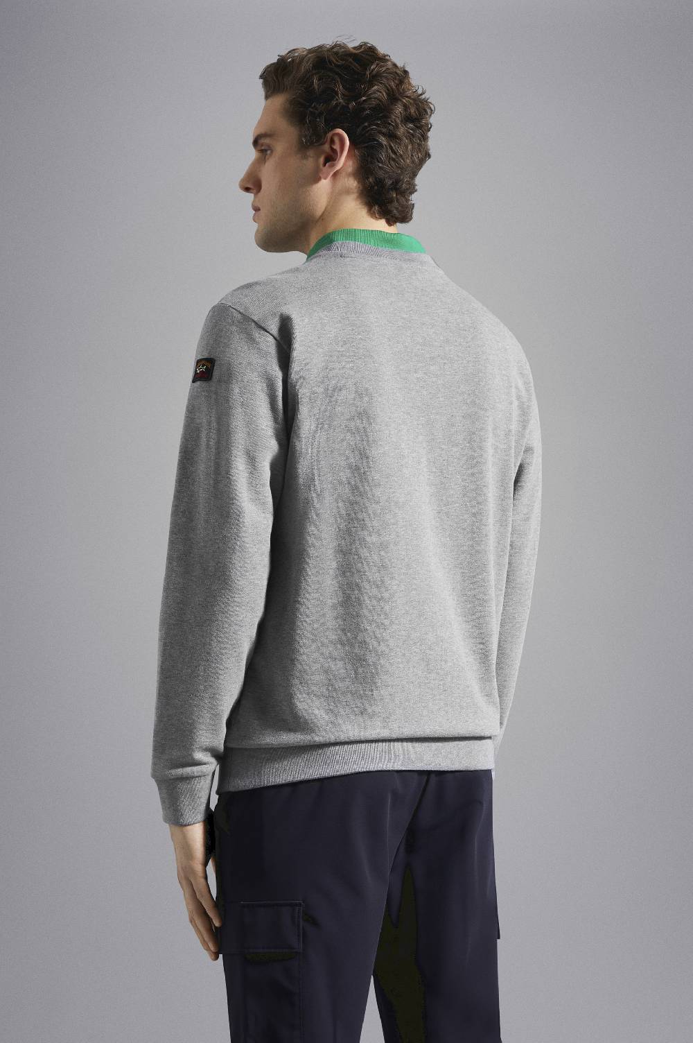 Paul & Shark Felpa In Cotone Con Badge Iconico Paul & Shark