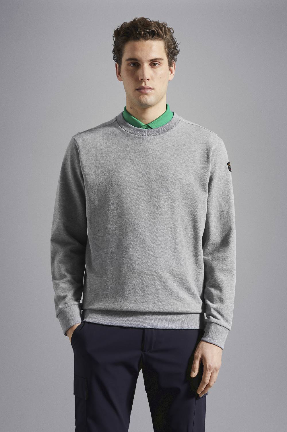 Paul & Shark Felpa in cotone con badge iconico Paul & Shark