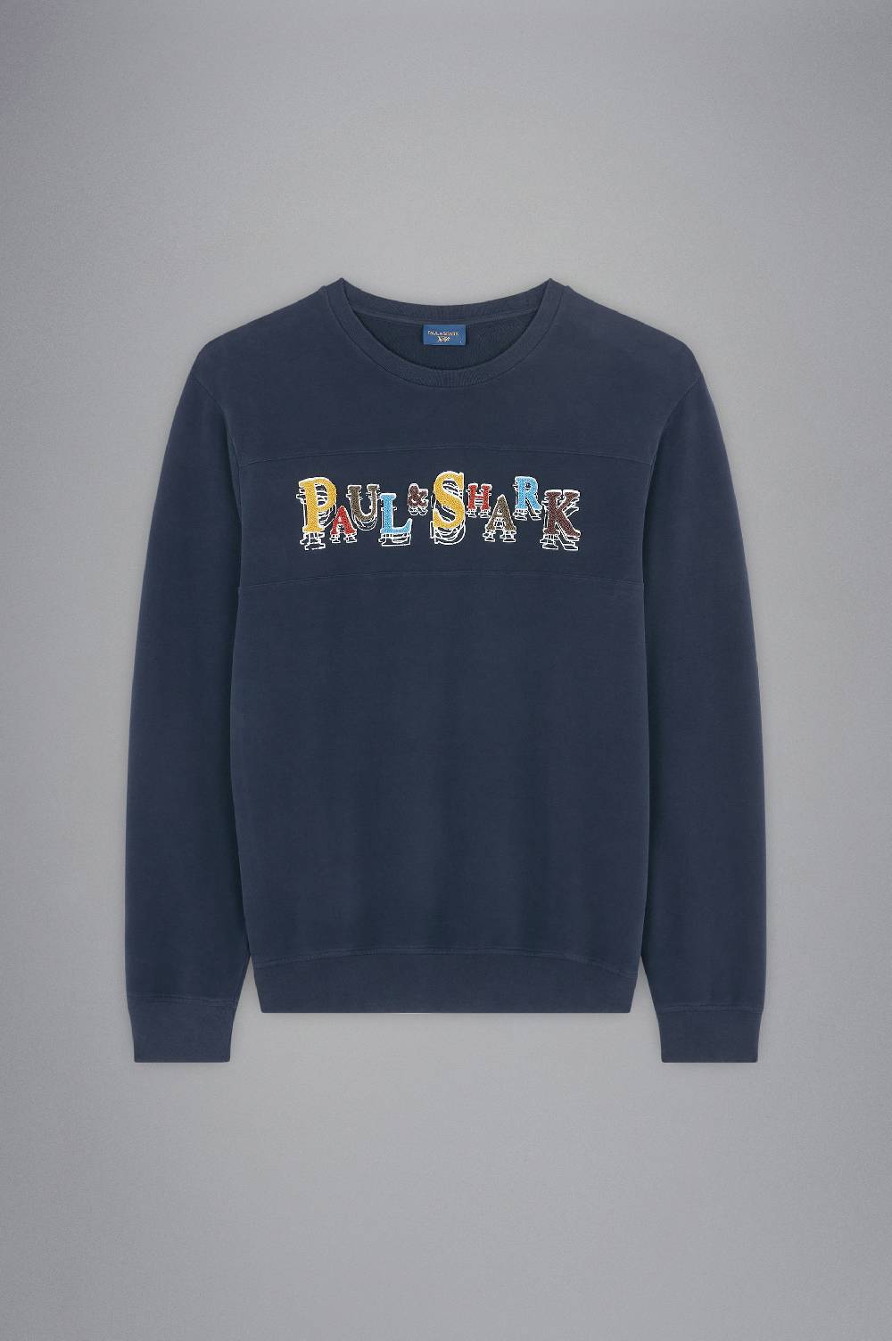 Paul & Shark Felpa In Cotone Con Ricamo Multicolor Paul & Shark
