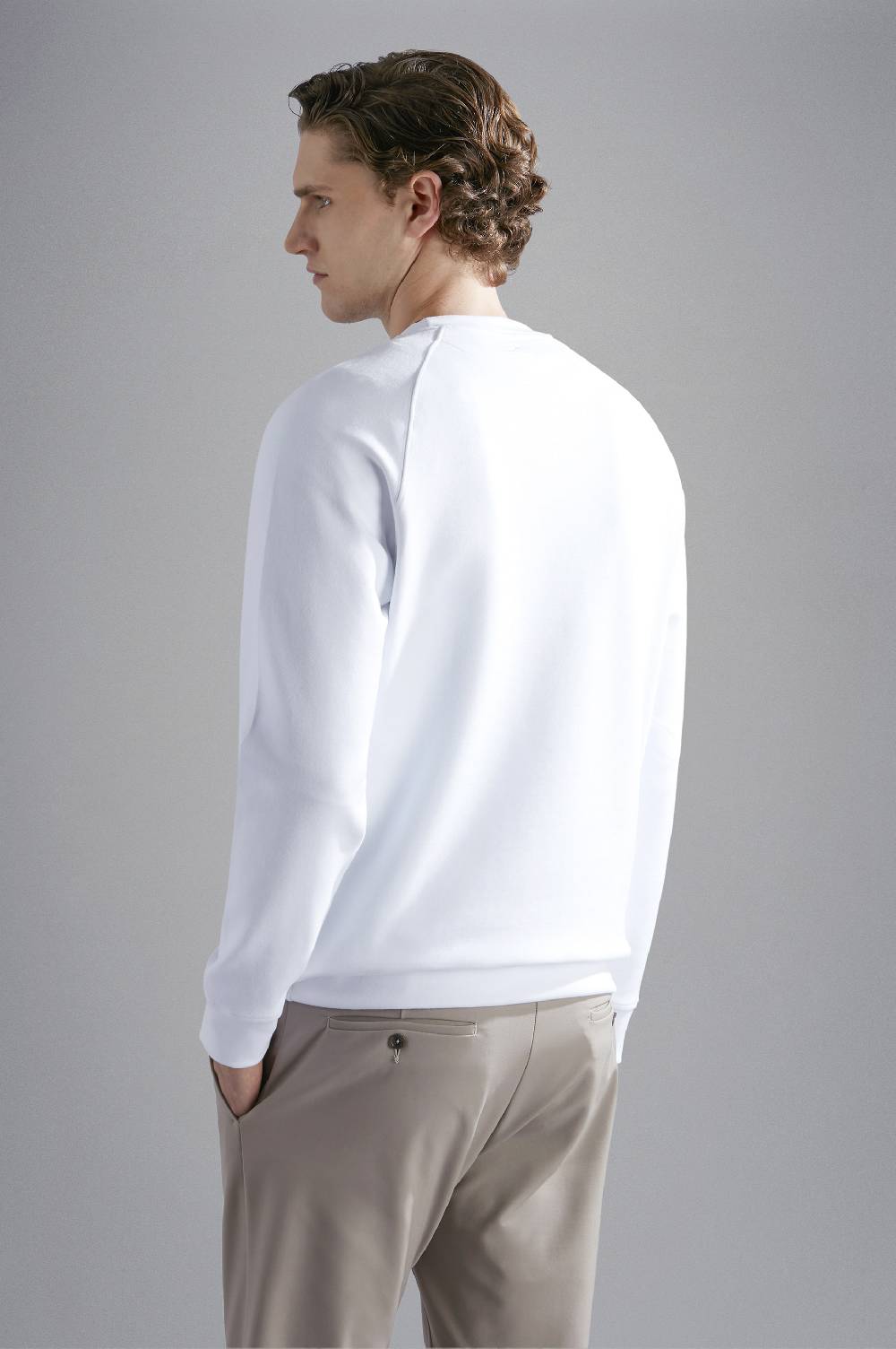 Paul & Shark Felpa In Cotone Soft Active Fleece Con Stampa Paul & Shark