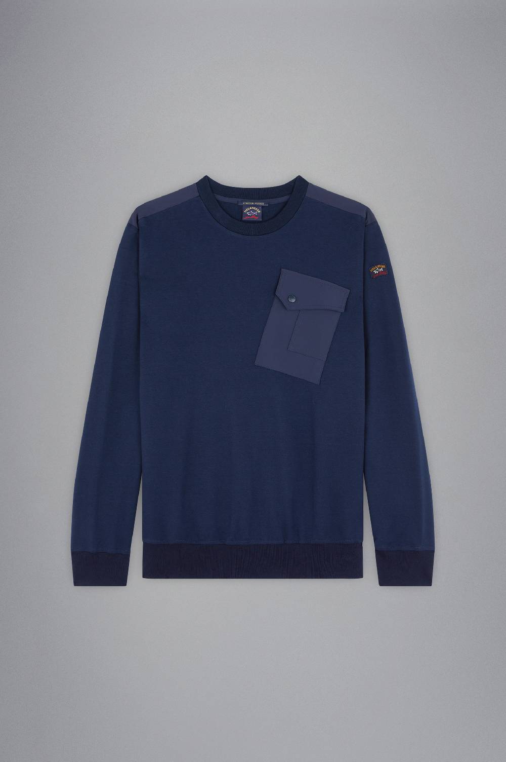 Paul & Shark Felpa In Cotone Stretch Con Inserti In Typhoon® Paul & Shark