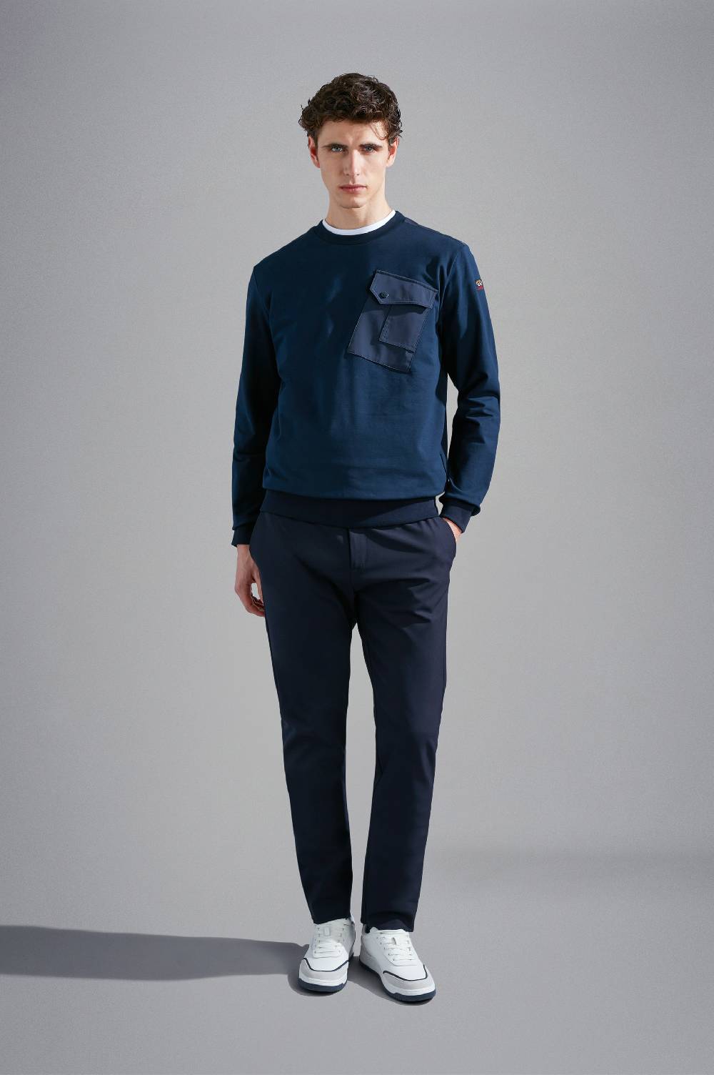 Paul & Shark Felpa In Cotone Stretch Con Inserti In Typhoon® Paul & Shark