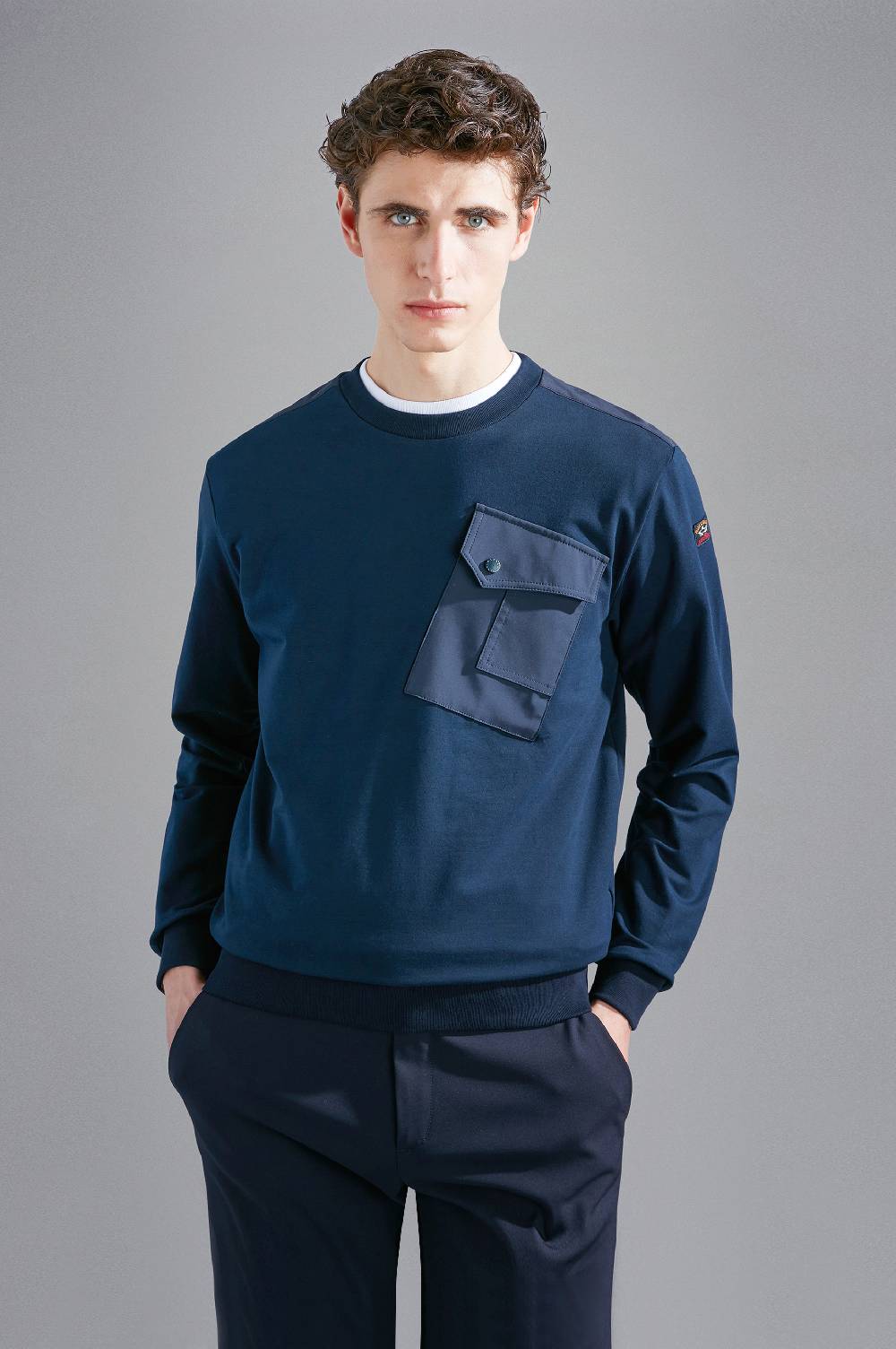 Paul & Shark Felpa in cotone Stretch con inserti in Typhoon® Paul & Shark