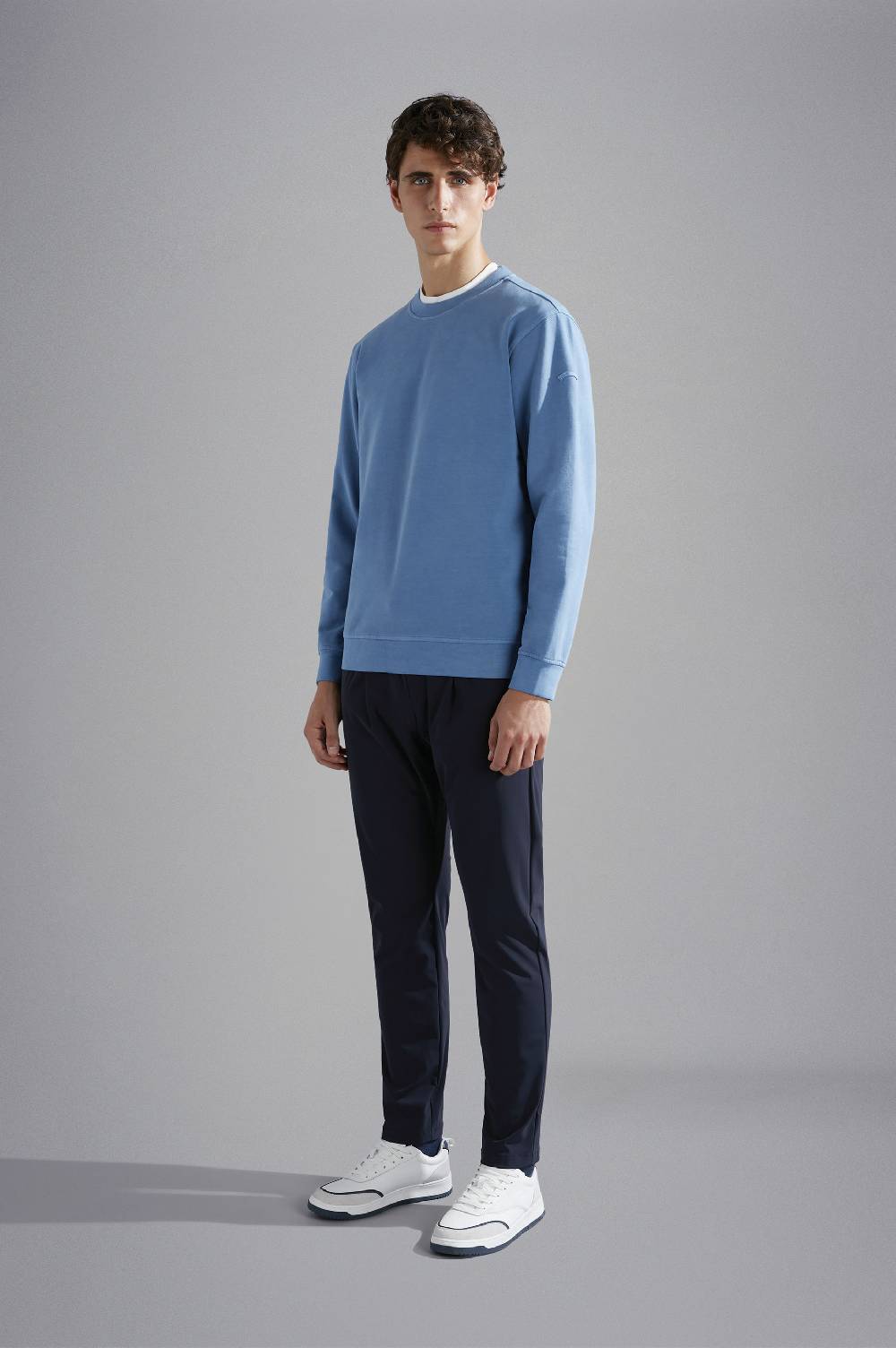 Paul & Shark Felpa In Cotone Stretch X-Soft Tinto Capo Paul & Shark