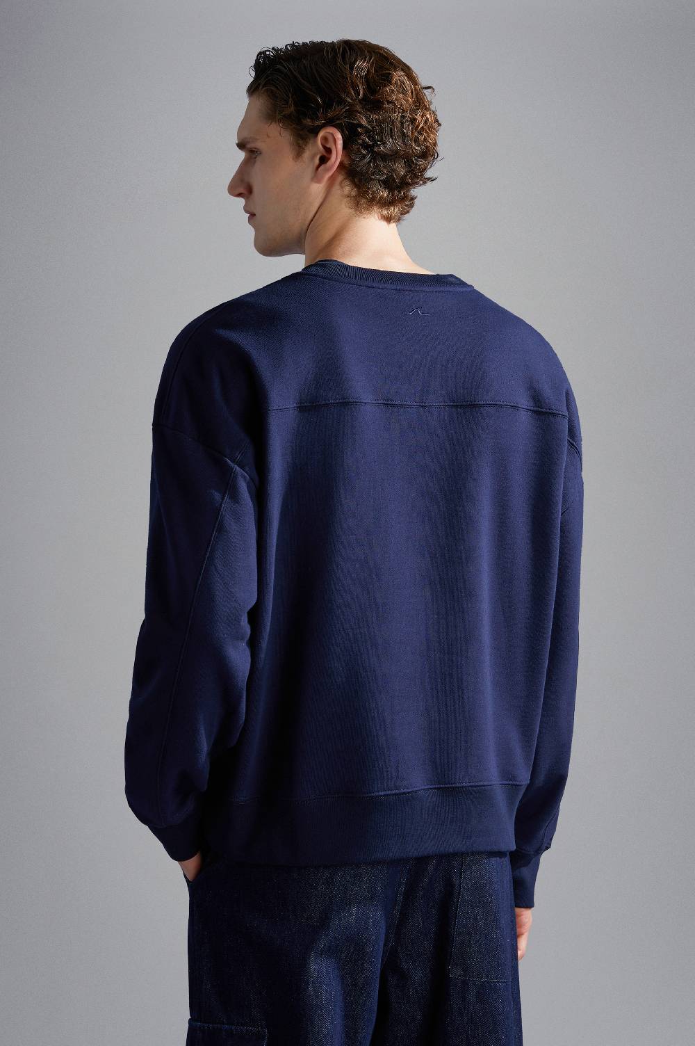 Paul & Shark Felpa In Cotone Winter Fleece Con Ricami Paul & Shark