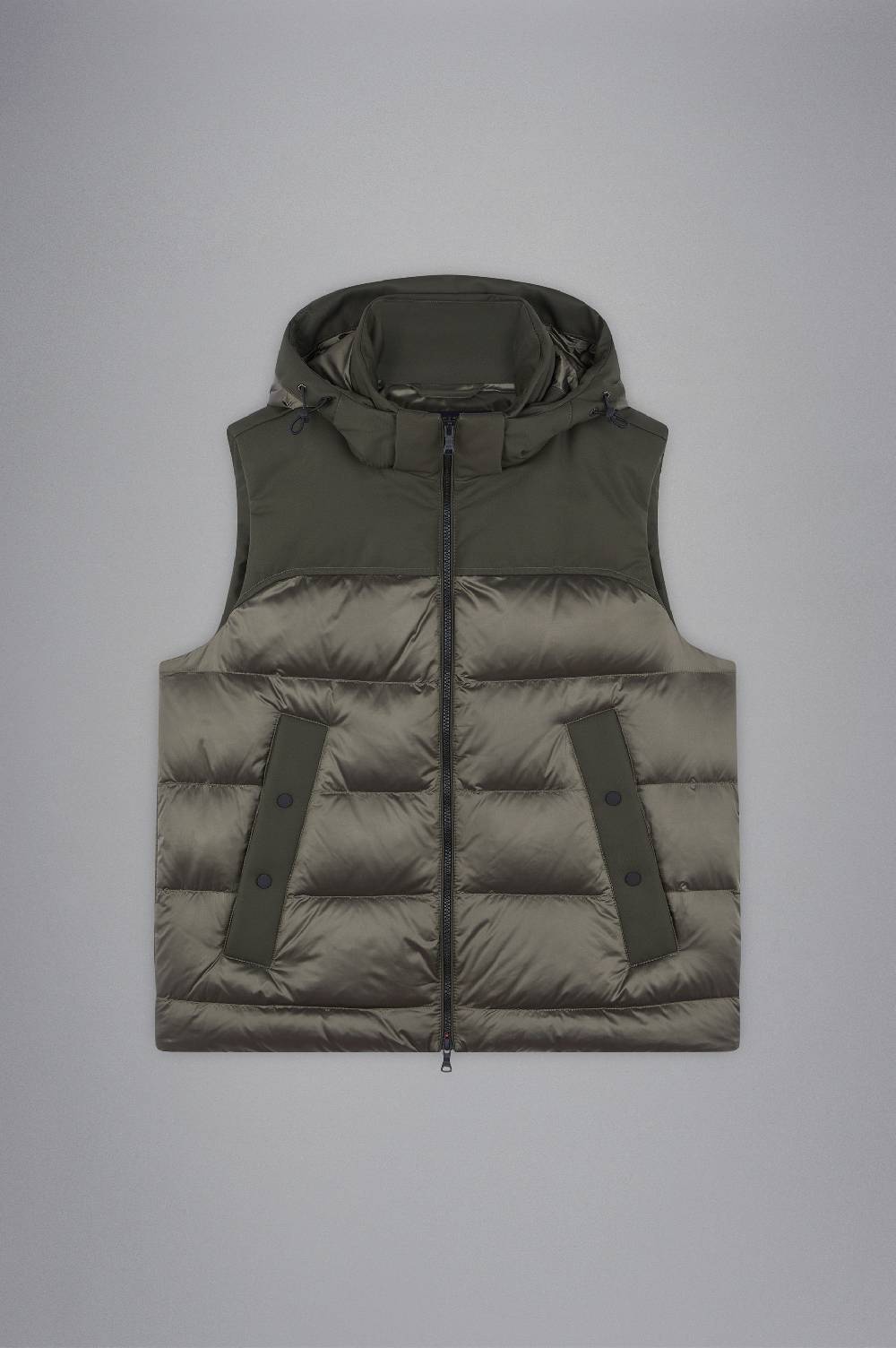 Paul & Shark Gilet Hybrid In Nylon Cangiante E Tessuto Tecnico Paul & Shark