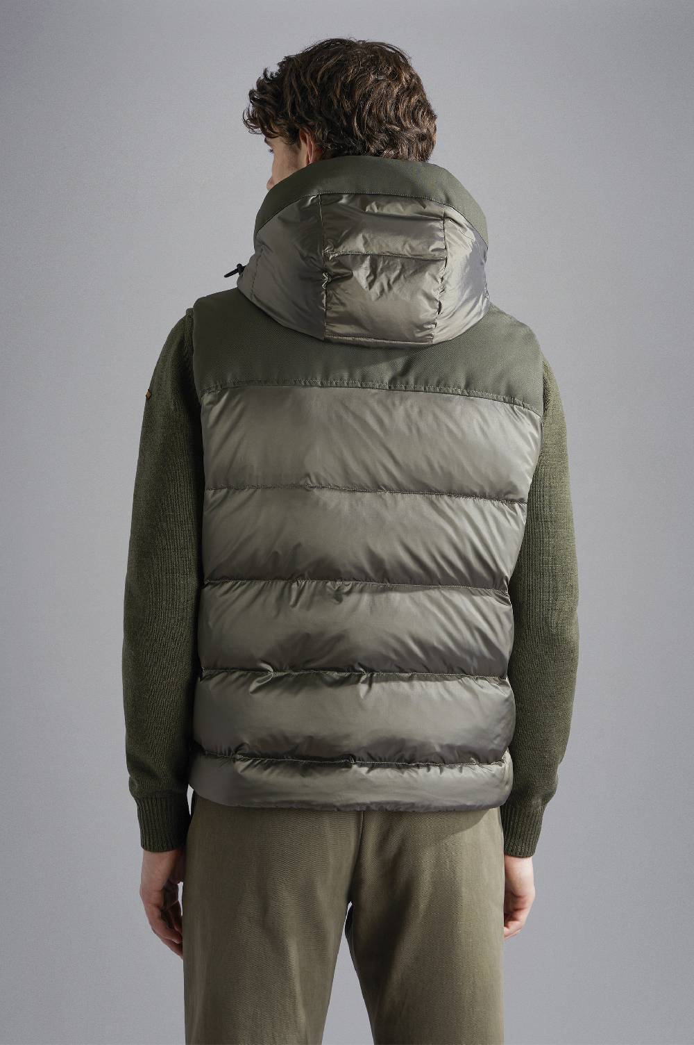 Paul & Shark Gilet Hybrid In Nylon Cangiante E Tessuto Tecnico Paul & Shark