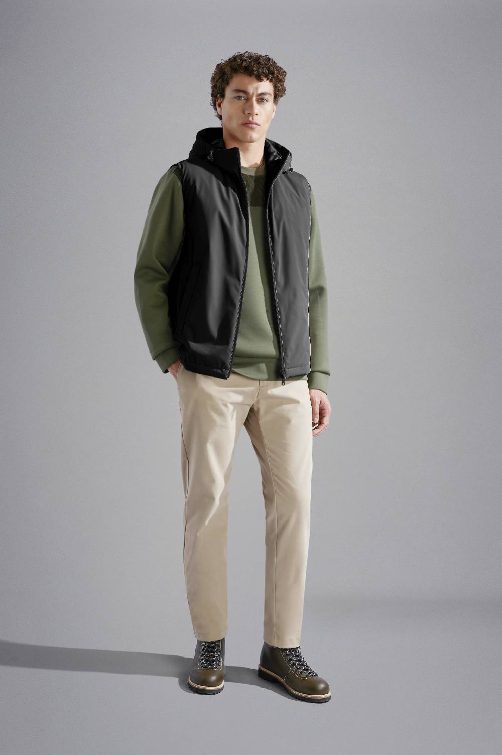 Paul & Shark Gilet In Typhoon Re-4X4 Stretch Paul & Shark