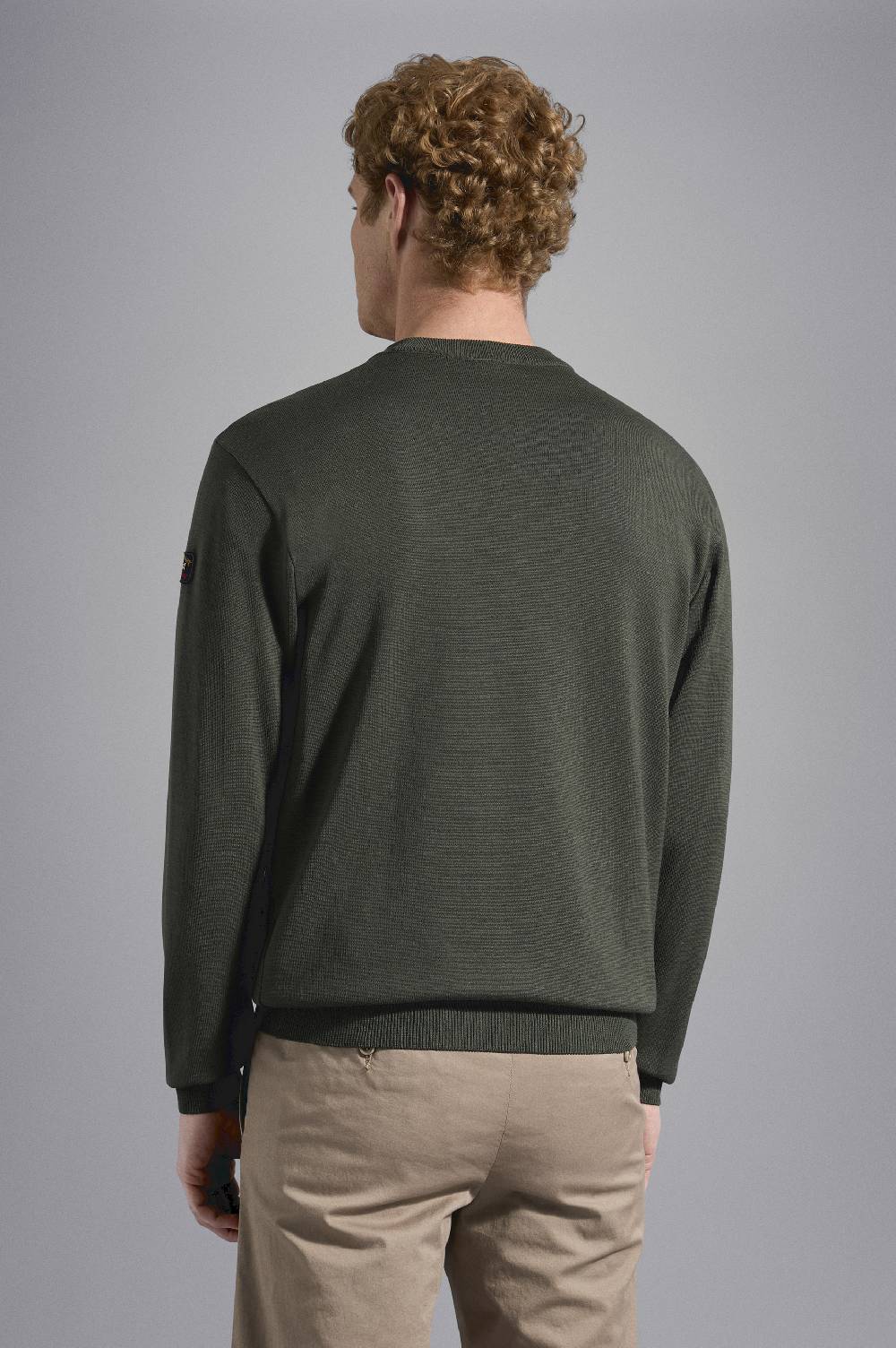 Paul & Shark Girocollo In Lana Merino Con Badge Iconico Paul & Shark