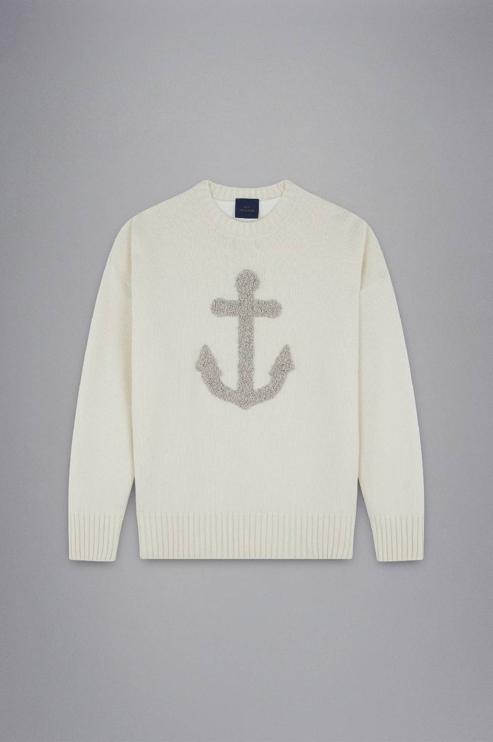 Paul & Shark Girocollo Re-Wool Con Ancora Ricamata Paul & Shark