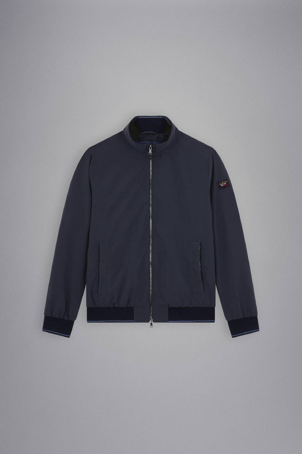 Paul & Shark Giubbotto In Microfibra Con Badge Iconico Paul & Shark