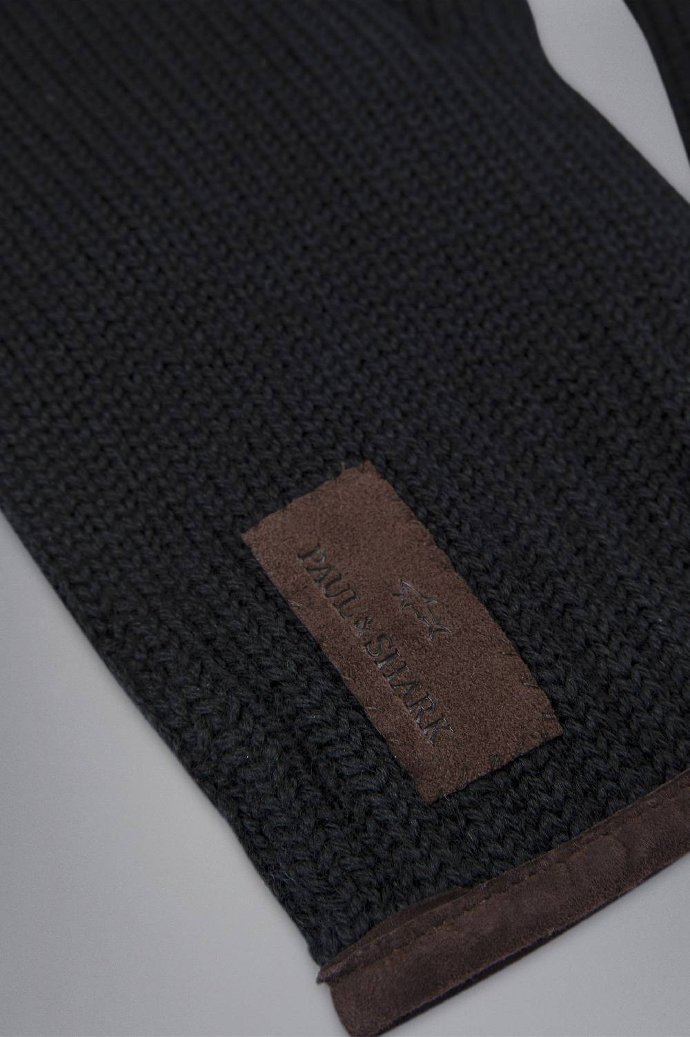 Paul & Shark Guanti In Lana Con Profili In Camoscio Paul & Shark