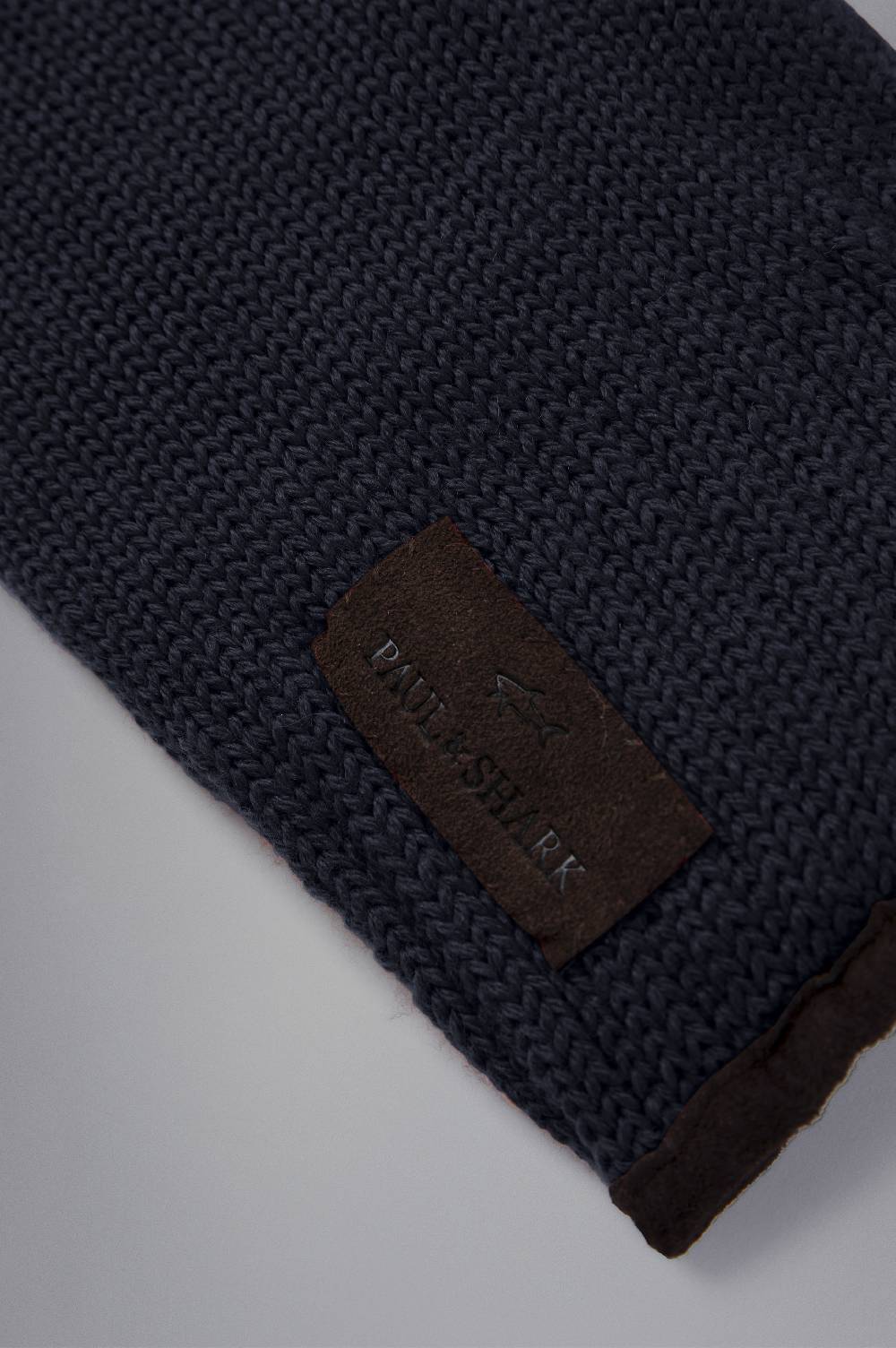 Paul & Shark Guanti In Lana Con Profili In Camoscio Paul & Shark