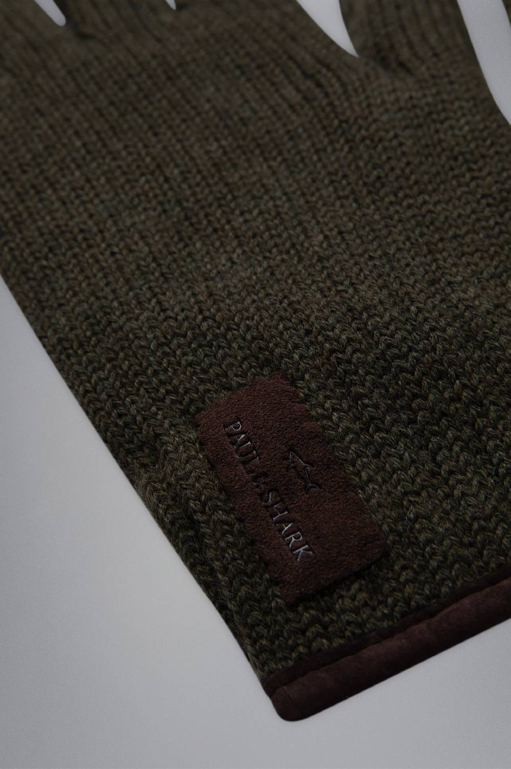 Paul & Shark Guanti In Lana Con Profili In Camoscio Paul & Shark