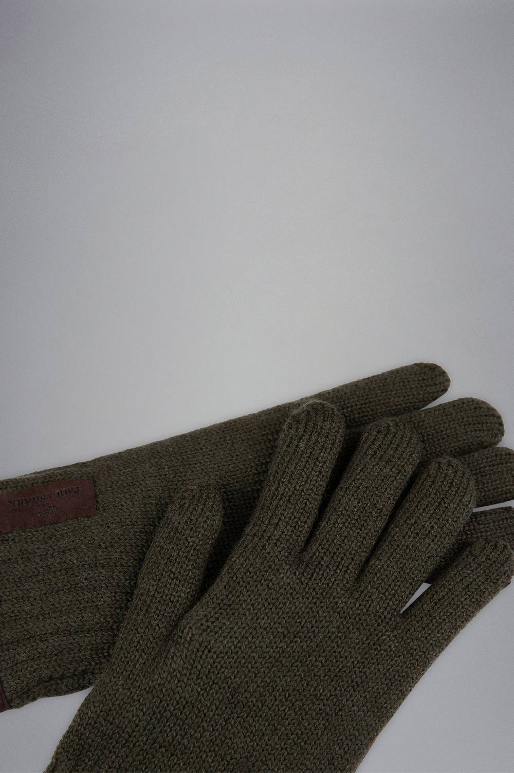 Paul & Shark Guanti In Lana Con Profili In Camoscio Paul & Shark