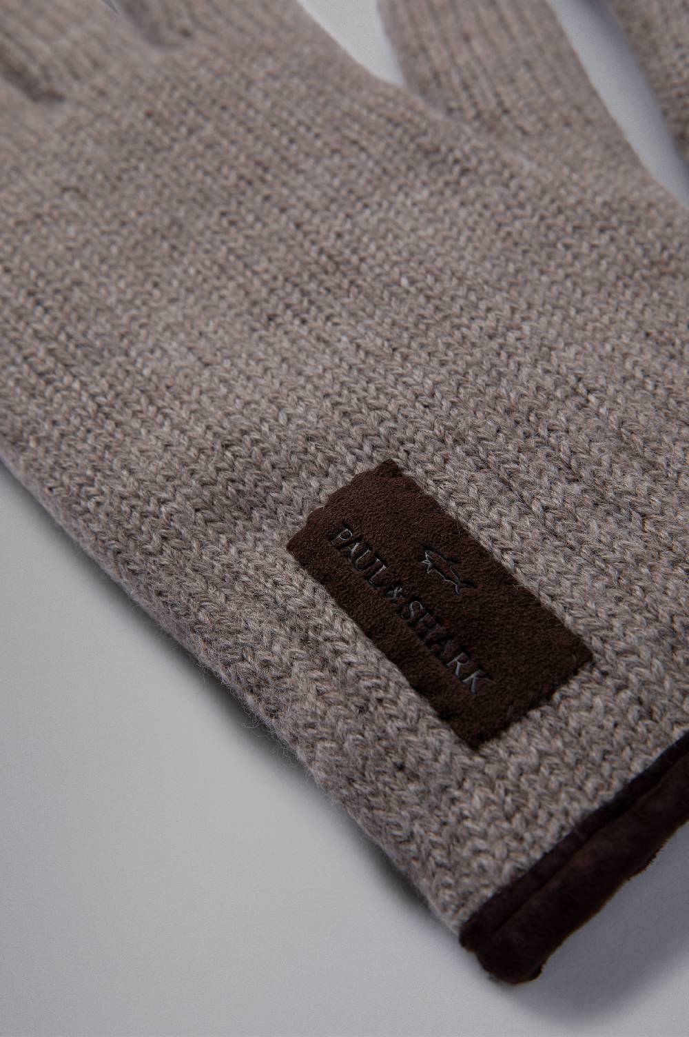 Paul & Shark Guanti In Lana Con Profili In Camoscio Paul & Shark