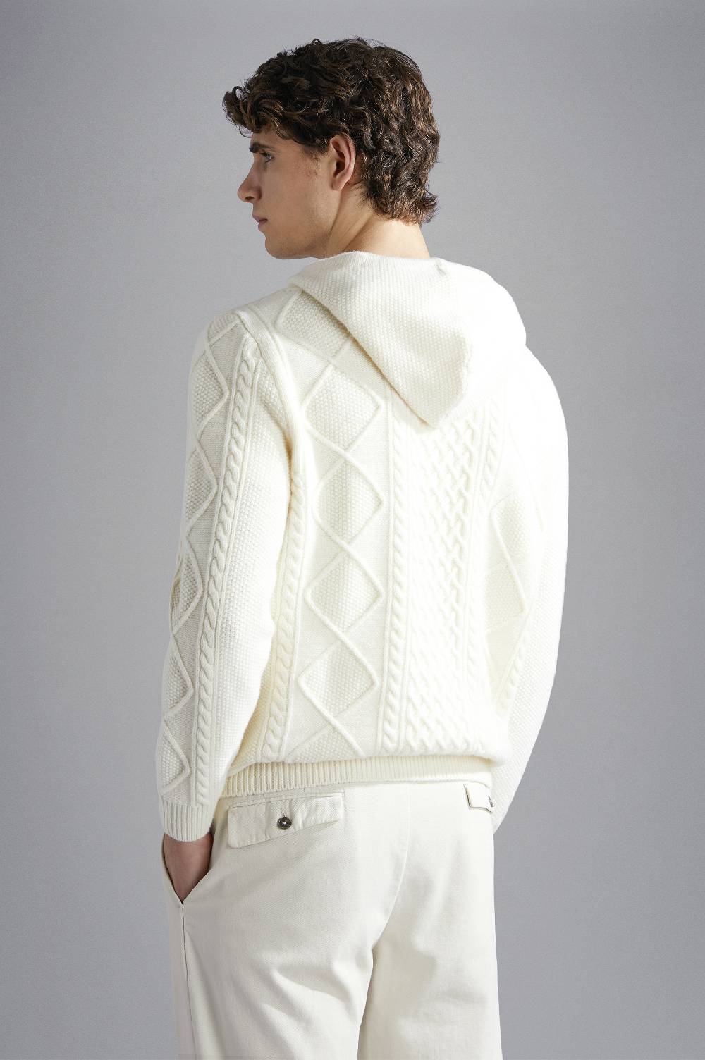 Paul & Shark Maglia Con Cappuccio In Re-Wool Paul & Shark