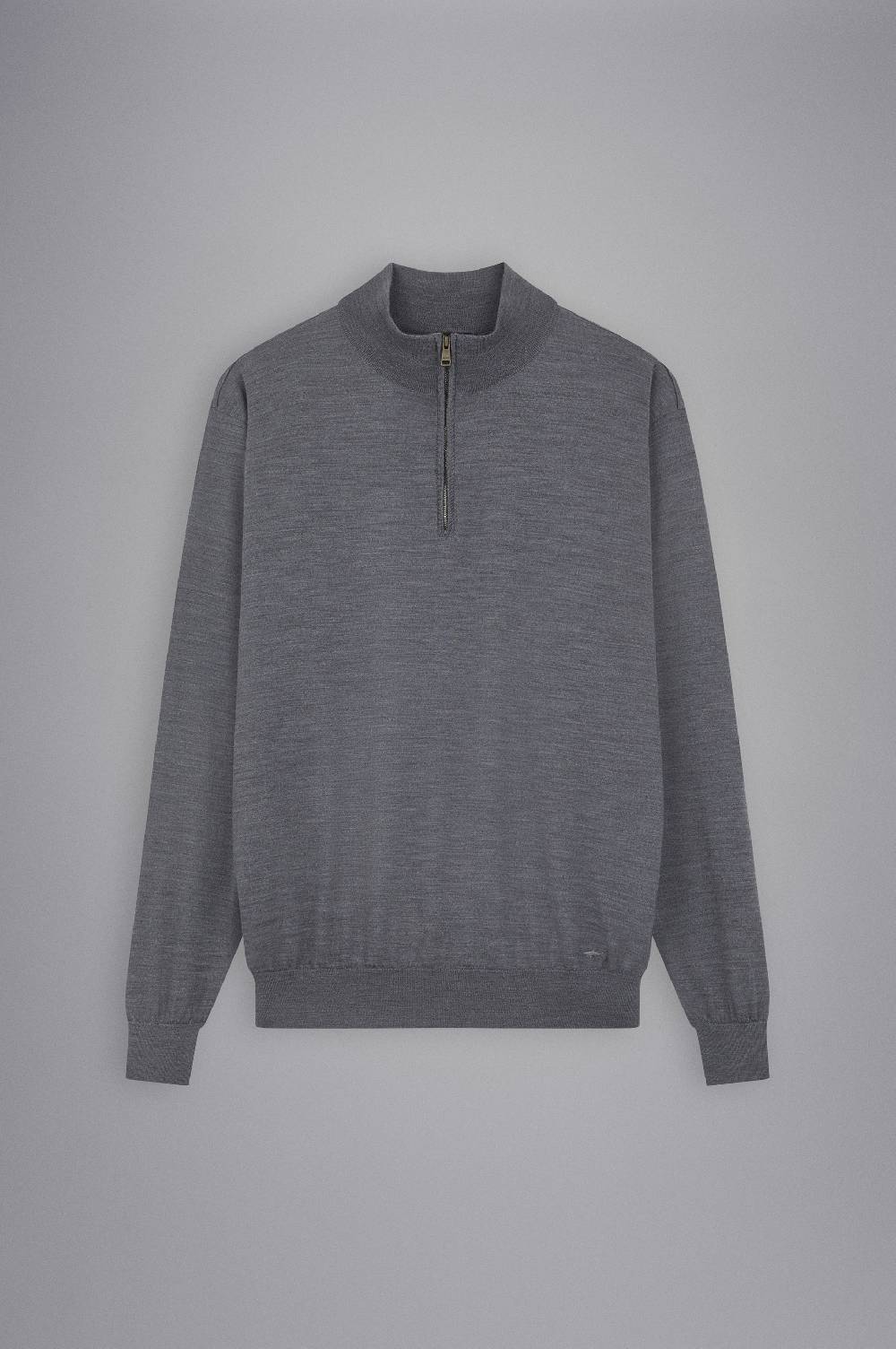 Paul & Shark Maglia Con Zip In Lana Merino Extra-fine Winter Summer Paul & Shark