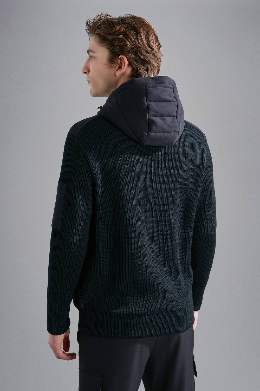 Paul & Shark Maglia Hybrid In Lana E Cotone Trapuntato Paul & Shark