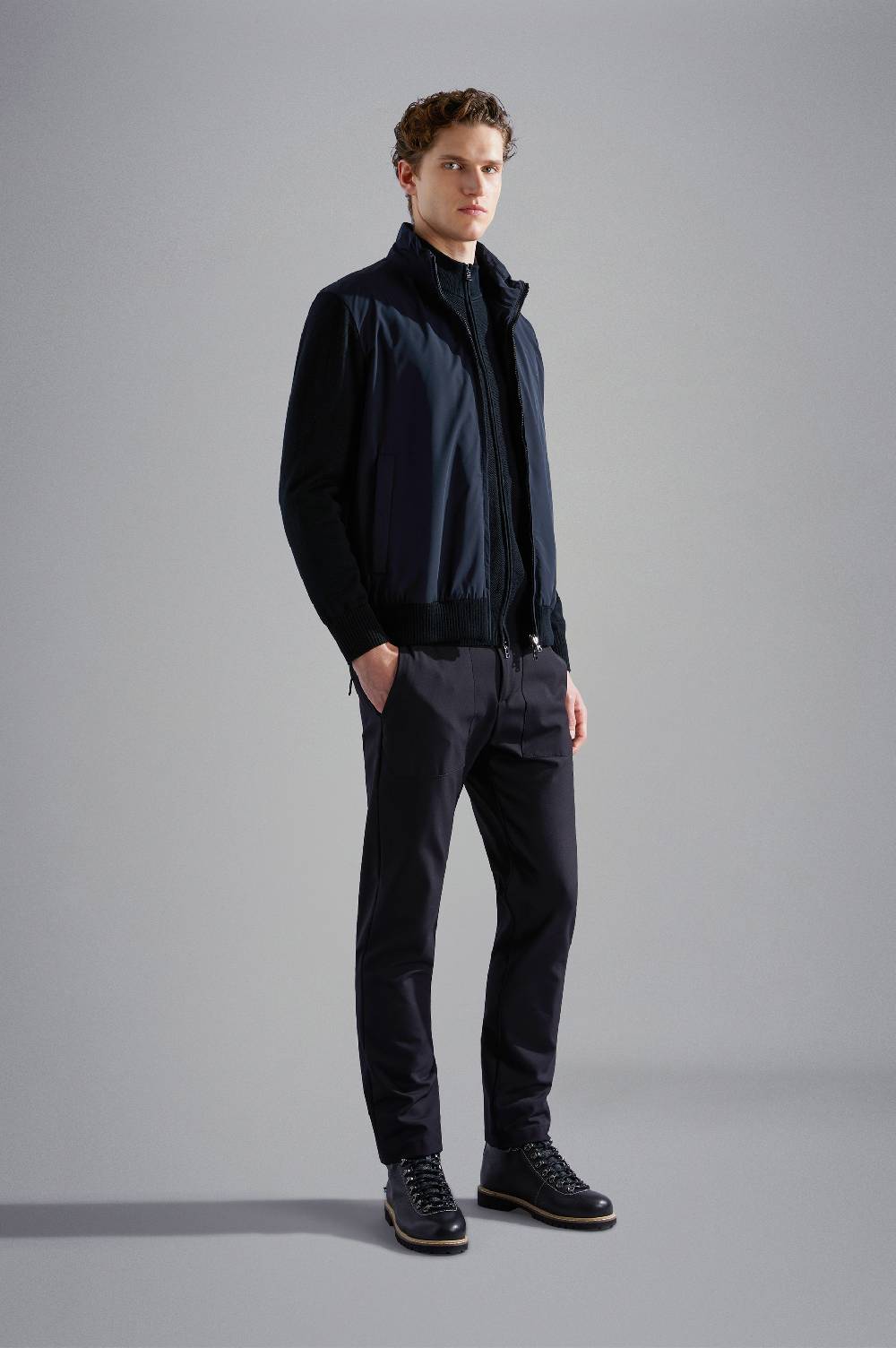 Paul & Shark Maglia Hybrid In Lana E Typhoon® Paul & Shark