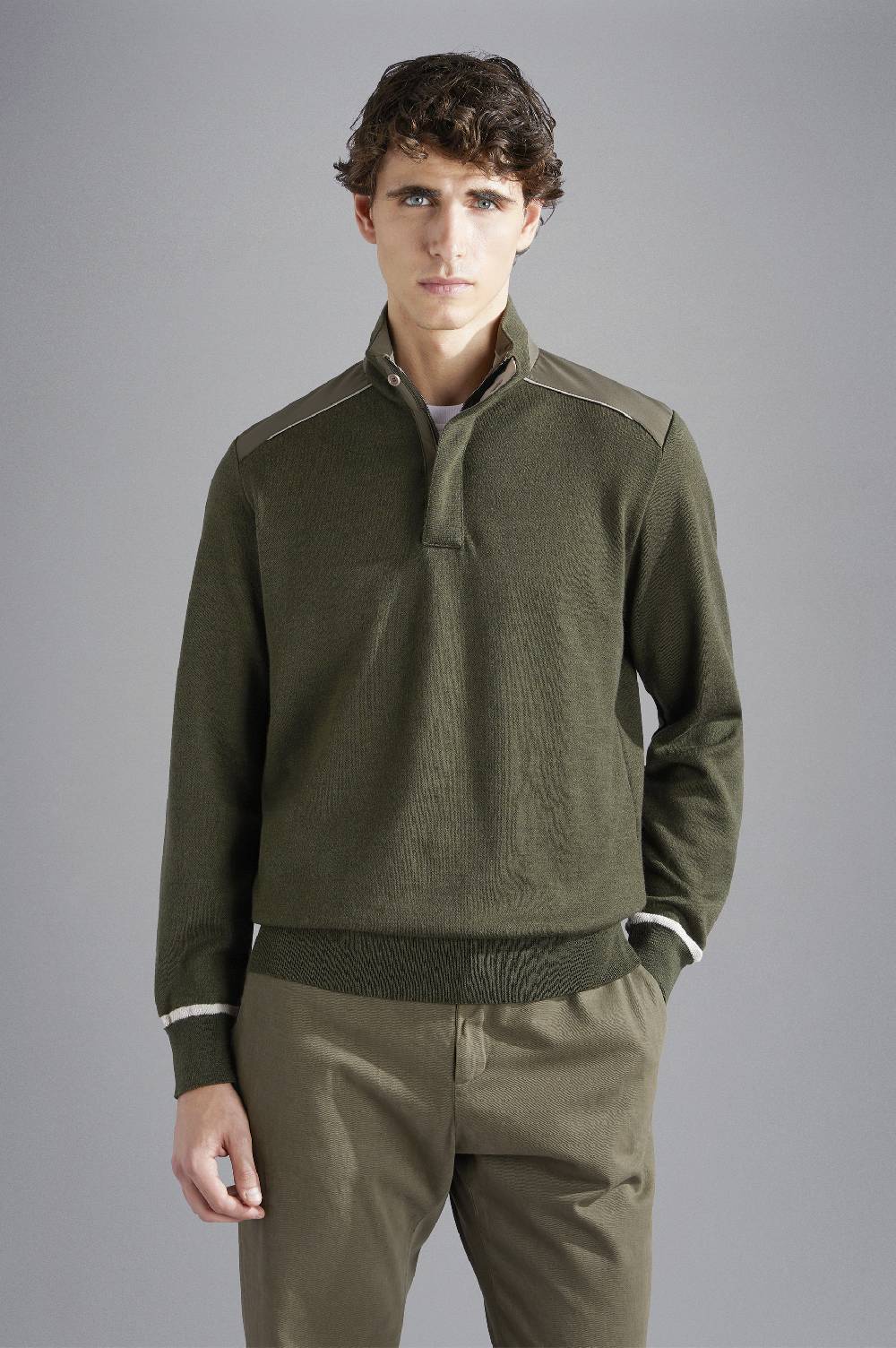 Paul & Shark Maglia in lana con dettagli in Typhoon Platinum Paul & Shark