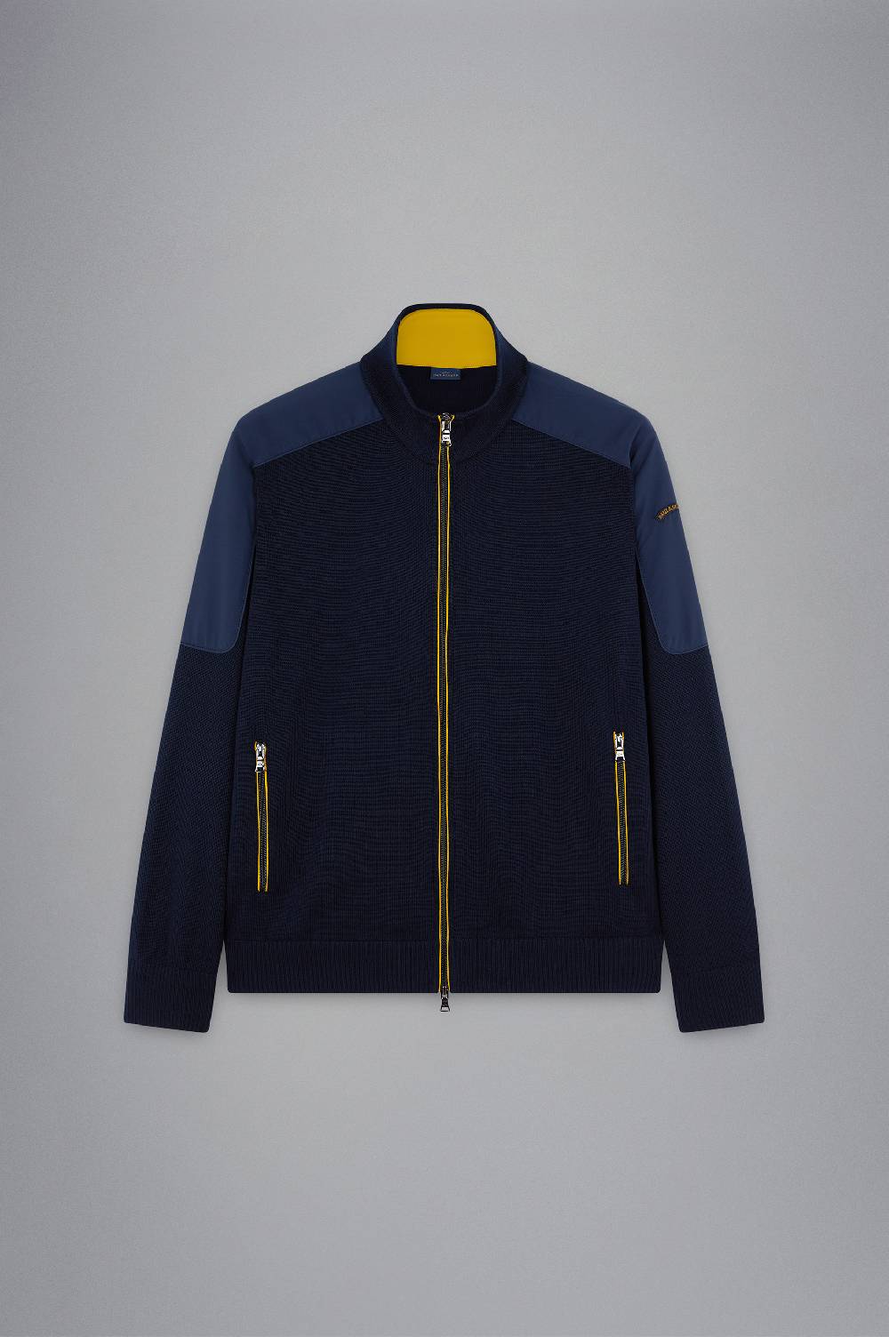 Paul & Shark Maglia In Lana Con Inserti In Tessuto Tecnico Paul & Shark