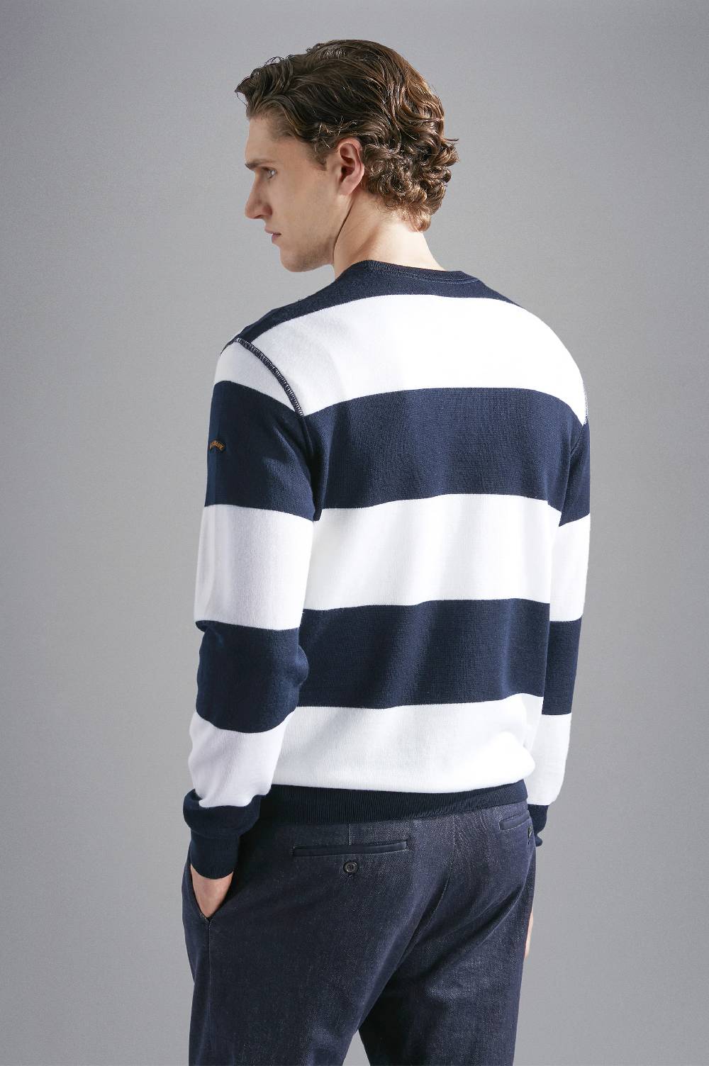 Paul & Shark Maglia In Lana Con Motivo A Righe Paul & Shark