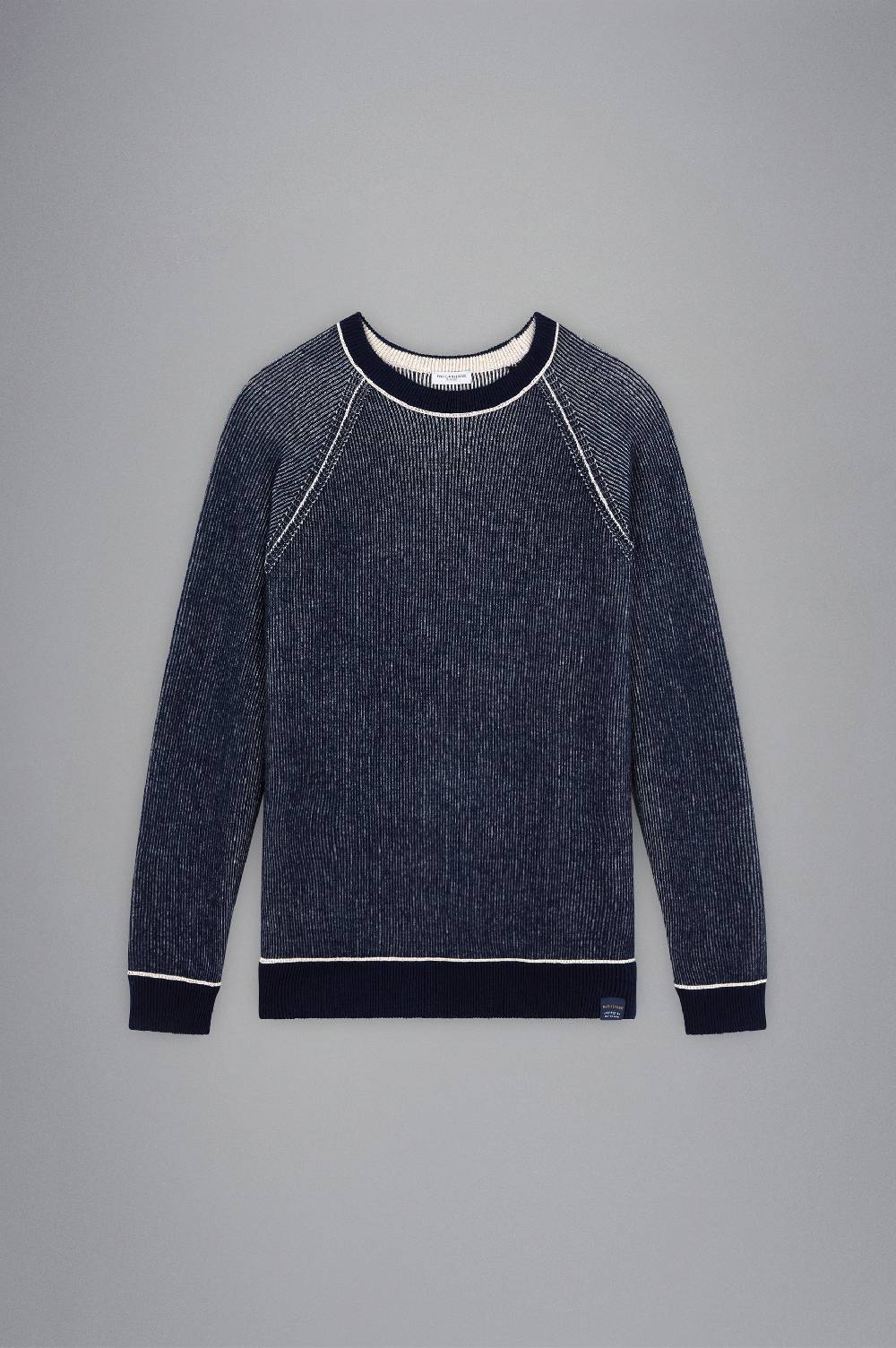 Paul & Shark Maglia In Lana Con Profili A Contrasto Paul & Shark