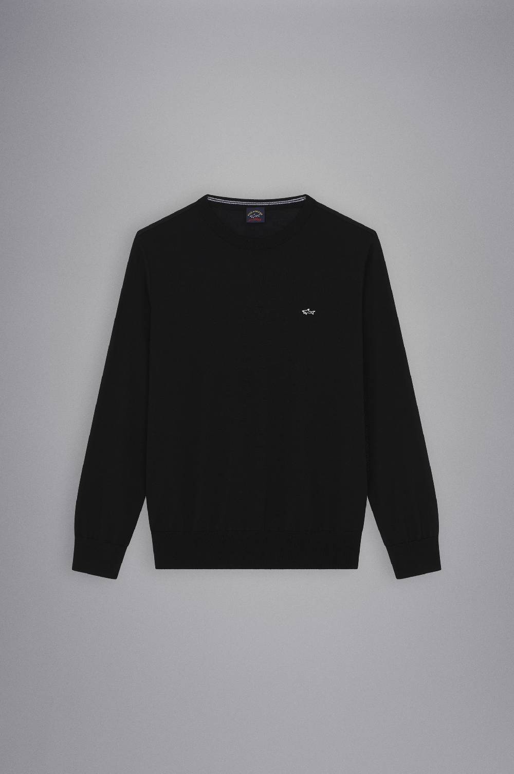 Paul & Shark Maglia In Lana Con Shark Badge Paul & Shark