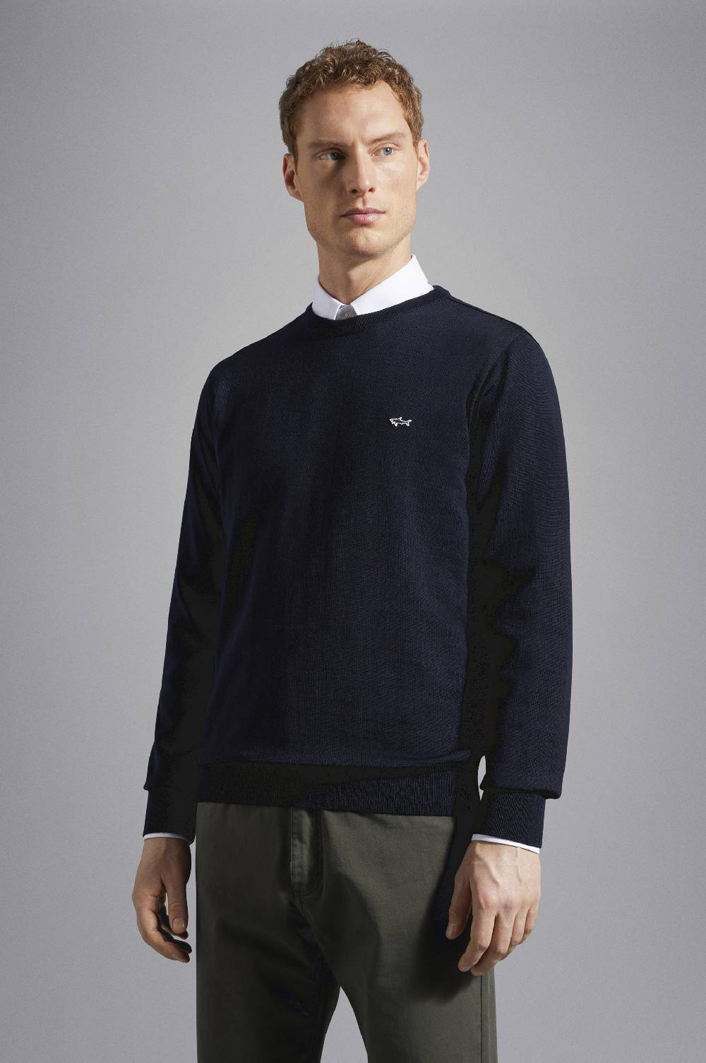 Paul & Shark Maglia in lana con Shark badge Paul & Shark