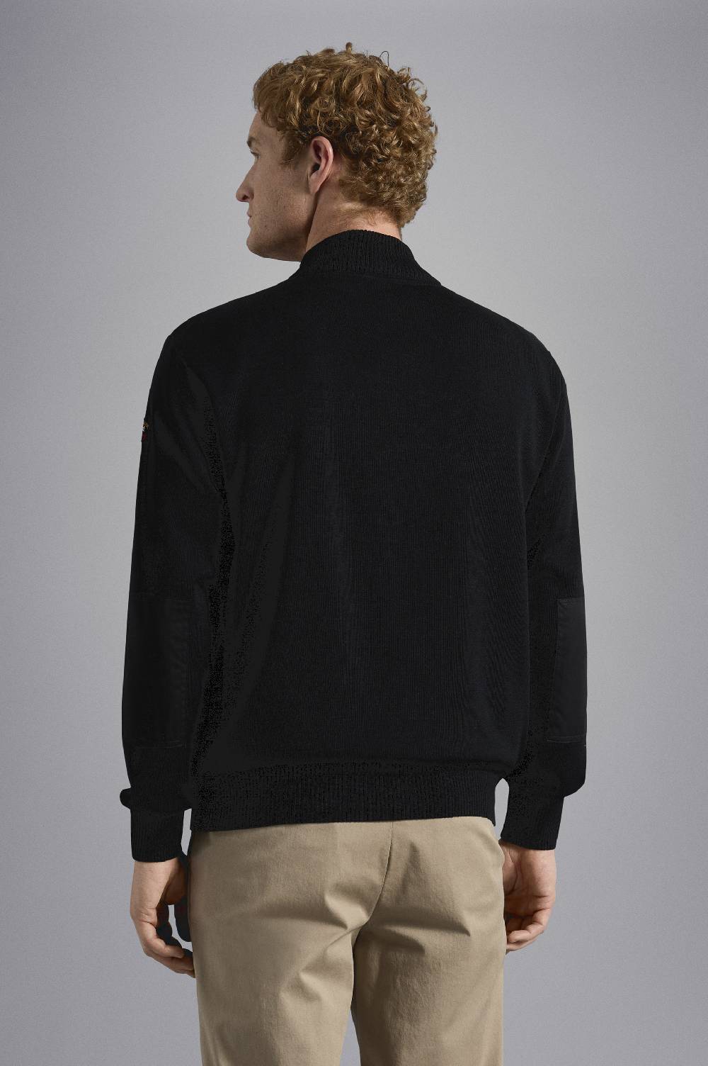 Paul & Shark Maglia In Lana Con Zip E Badge Iconico Paul & Shark