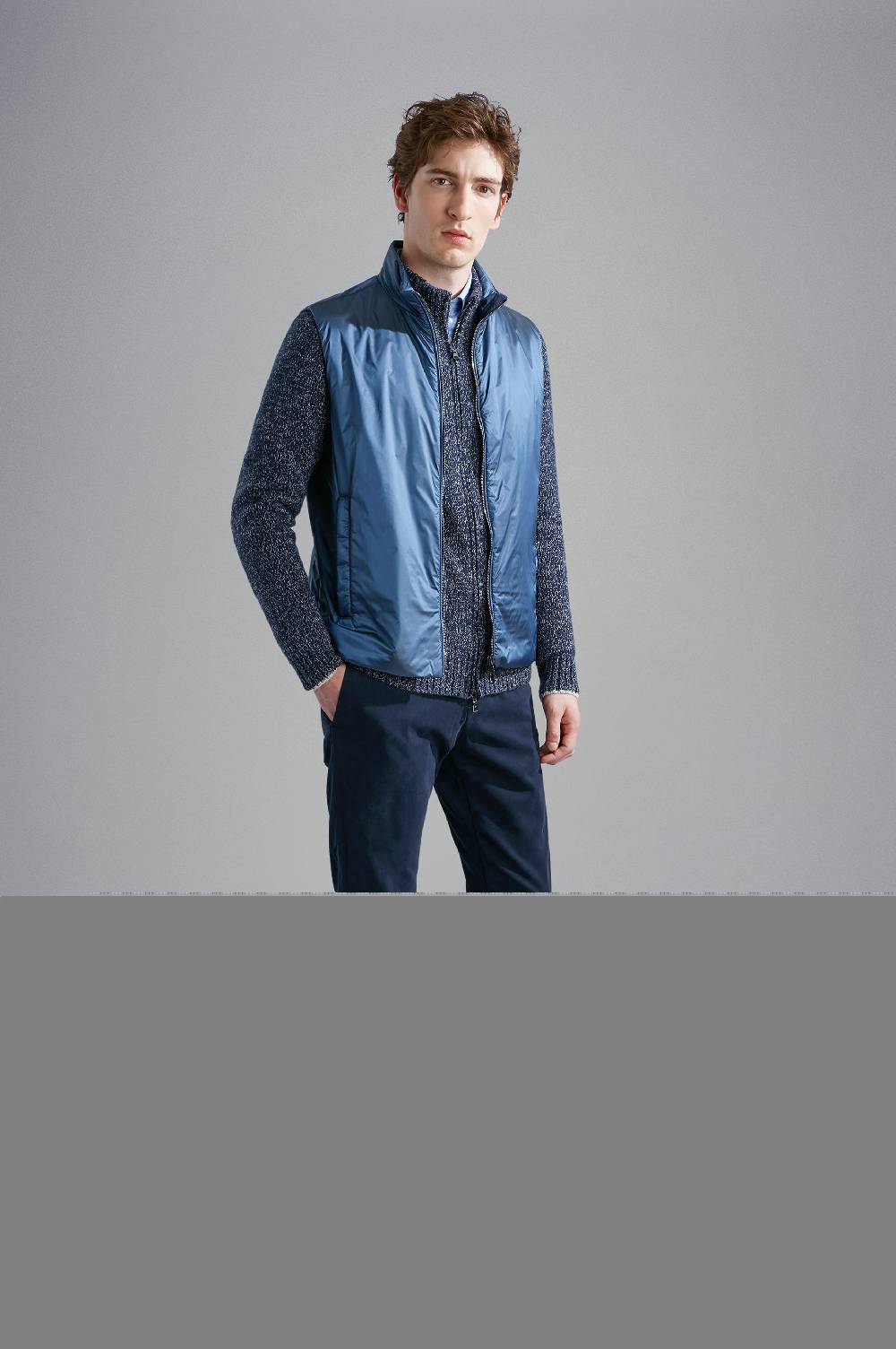 Paul & Shark Maglia In Lana E Cashmere Melange Paul & Shark