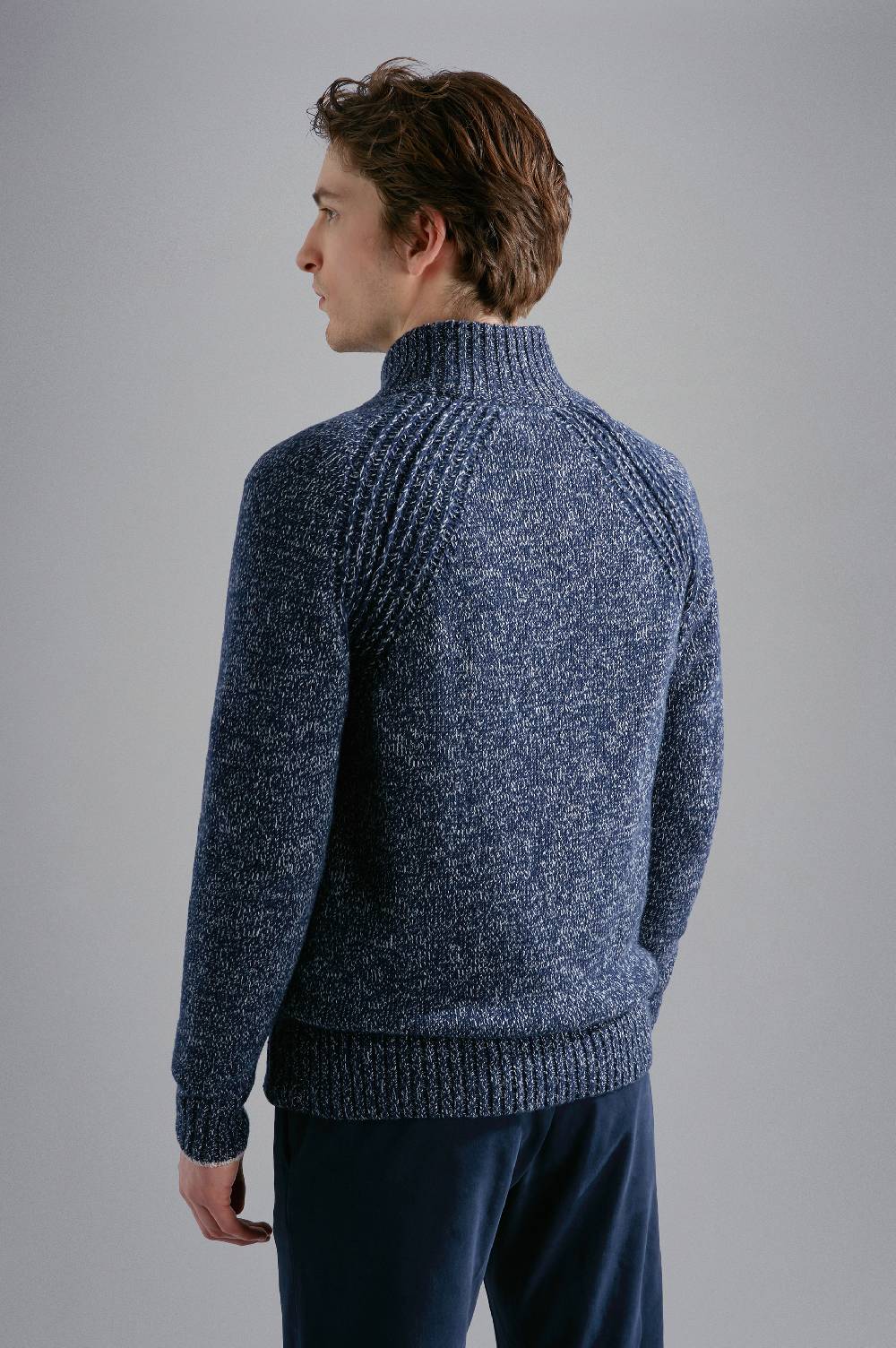 Paul & Shark Maglia In Lana E Cashmere Melange Paul & Shark