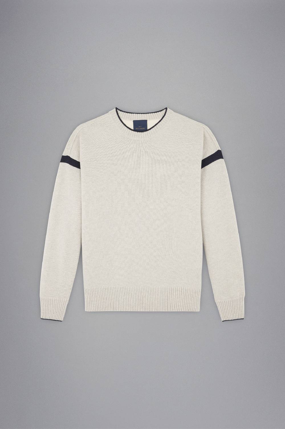 Paul & Shark Maglia In Re-Wool Con Dettagli A Contrasto Paul & Shark