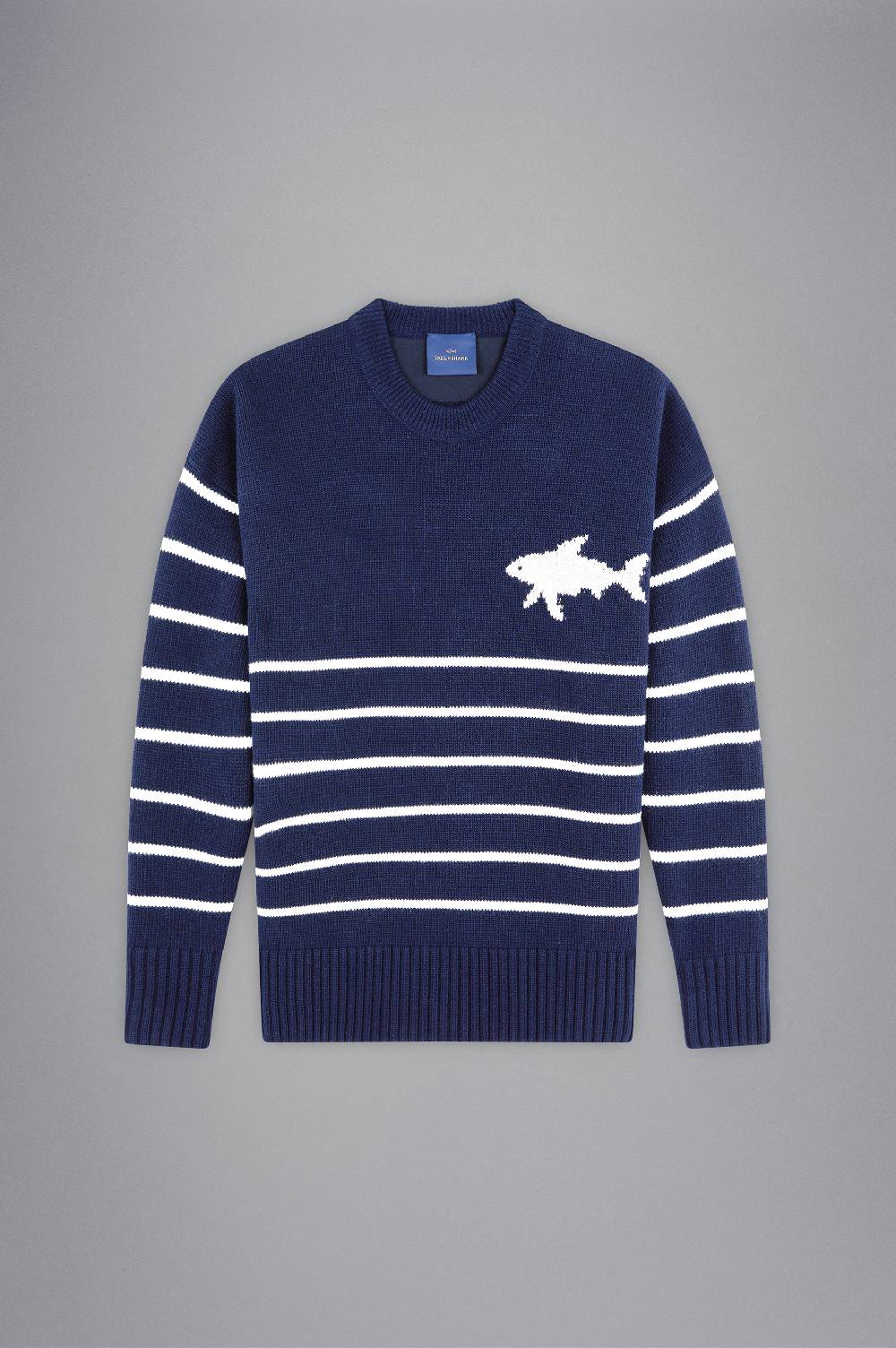 Paul & Shark Maglia In Re-Wool Con Intarsio Shark Paul & Shark