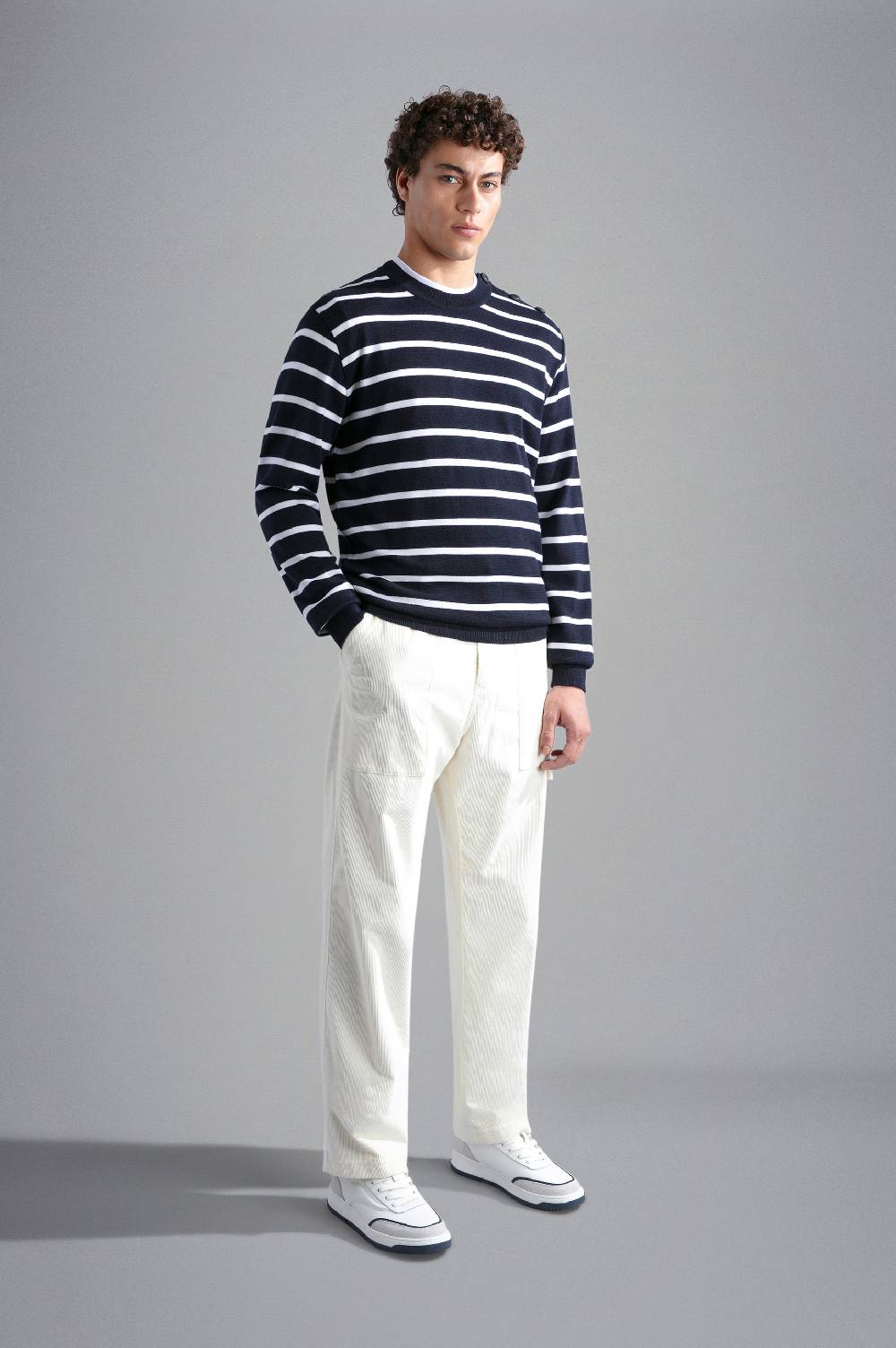 Paul & Shark Maglia In Summer Wool Con Motivo A Righe Paul & Shark