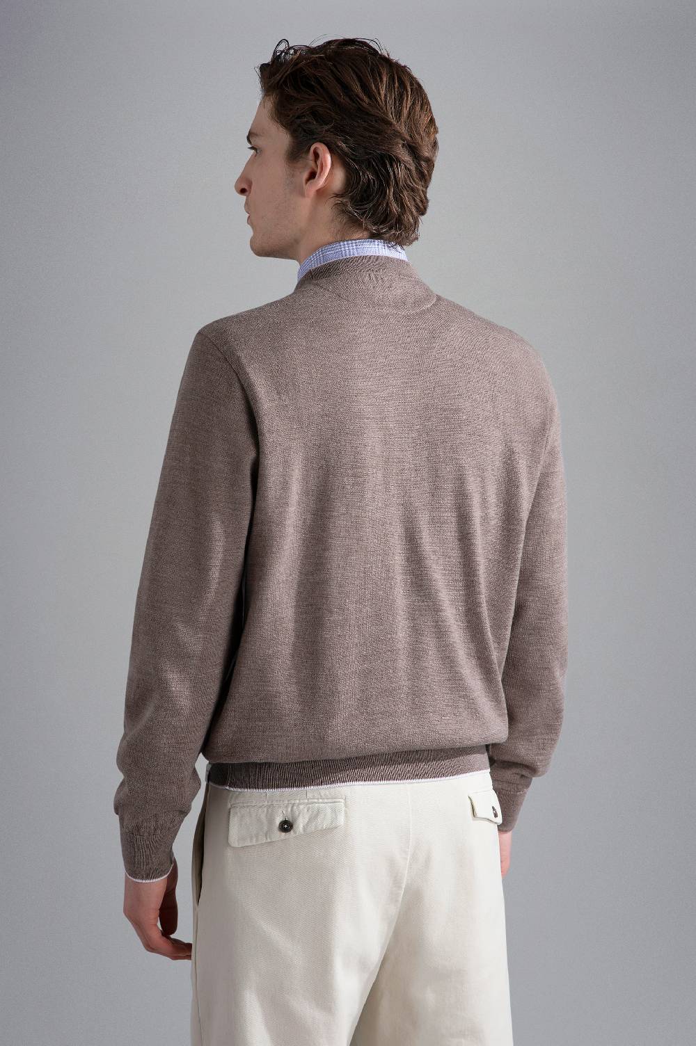 Paul & Shark Maglia In Summer Wool Con Profili A Contrasto Paul & Shark