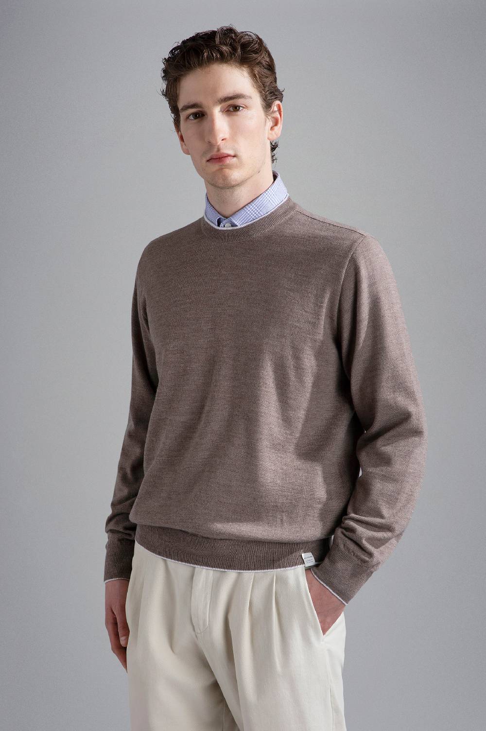 Paul & Shark Maglia in Summer Wool con profili a contrasto Paul & Shark