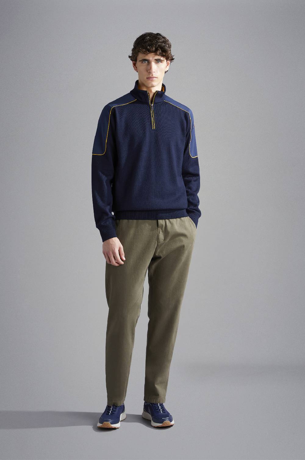 Paul & Shark Pantalone Chino In Cotone E Cashmere Paul & Shark
