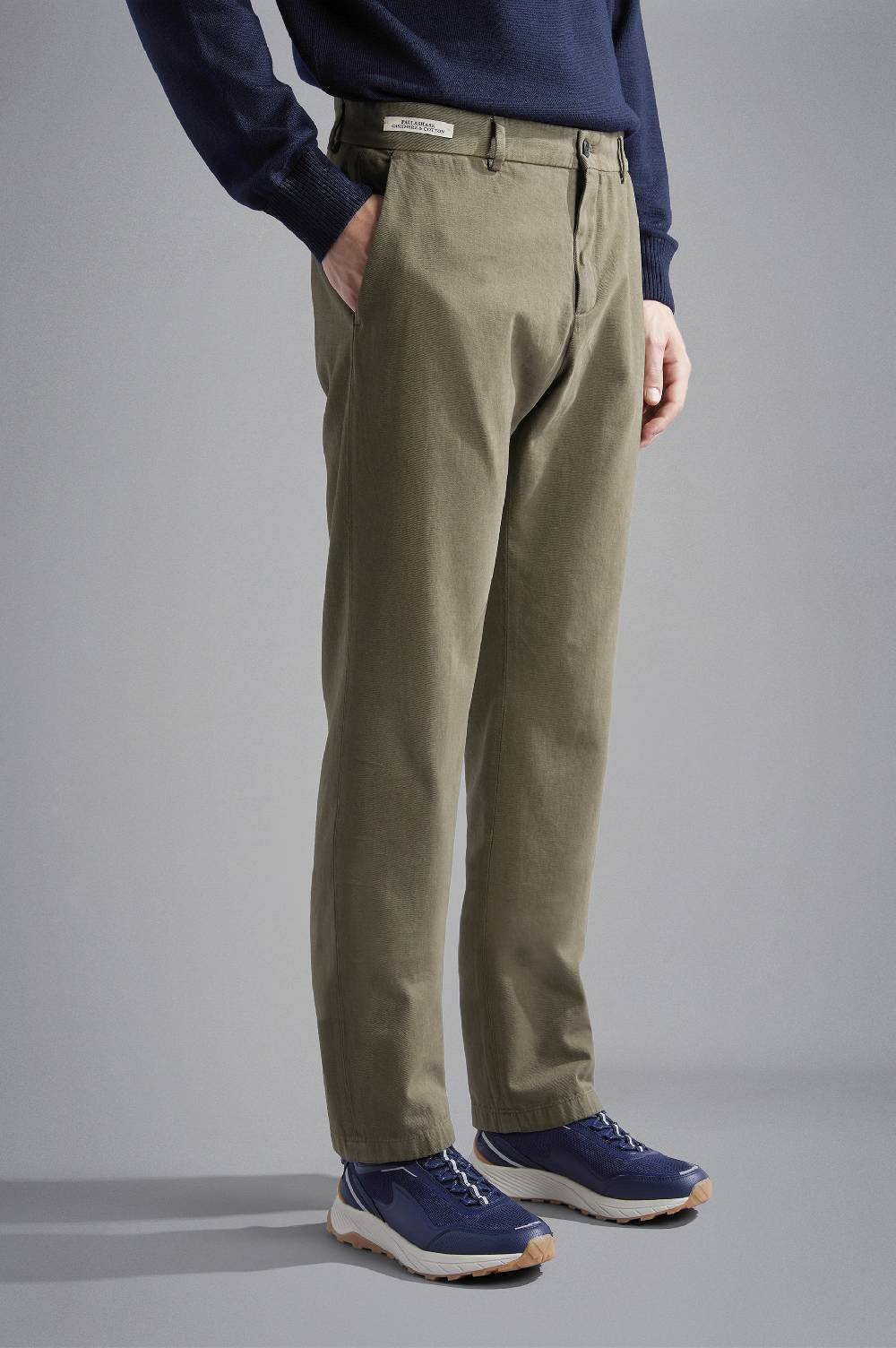 Paul & Shark Pantalone chino in Cotone e Cashmere Paul & Shark
