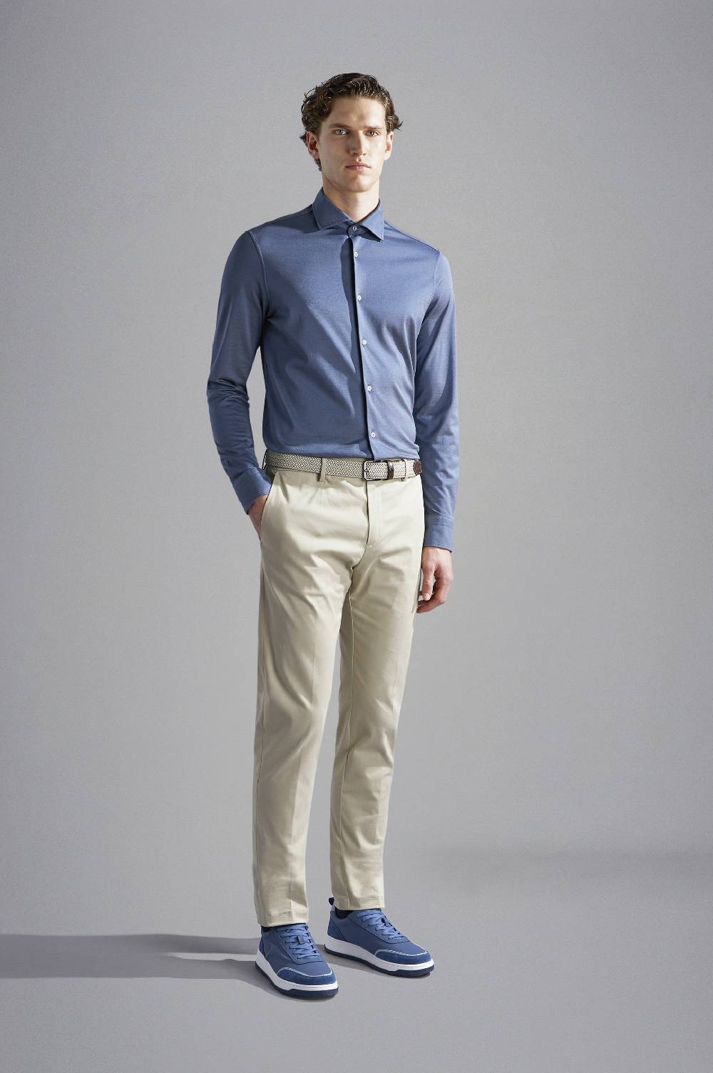 Paul & Shark Pantalone Chino In Cotone Stretch Paul & Shark