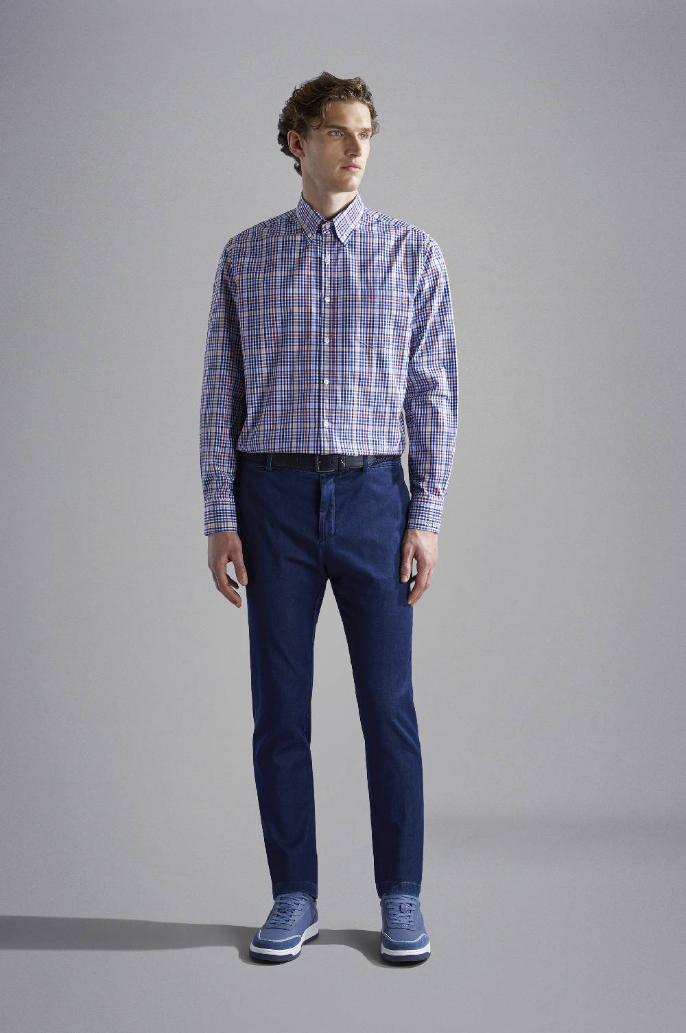 Paul & Shark Pantalone Chino In Denim Stretch Paul & Shark