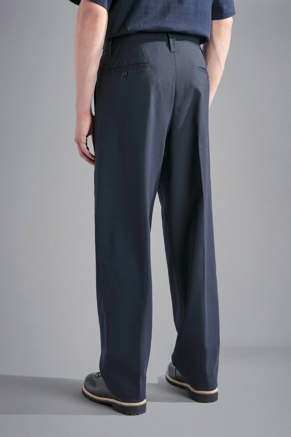 Paul & Shark Pantalone Chino In Lana Tecnica Paul & Shark