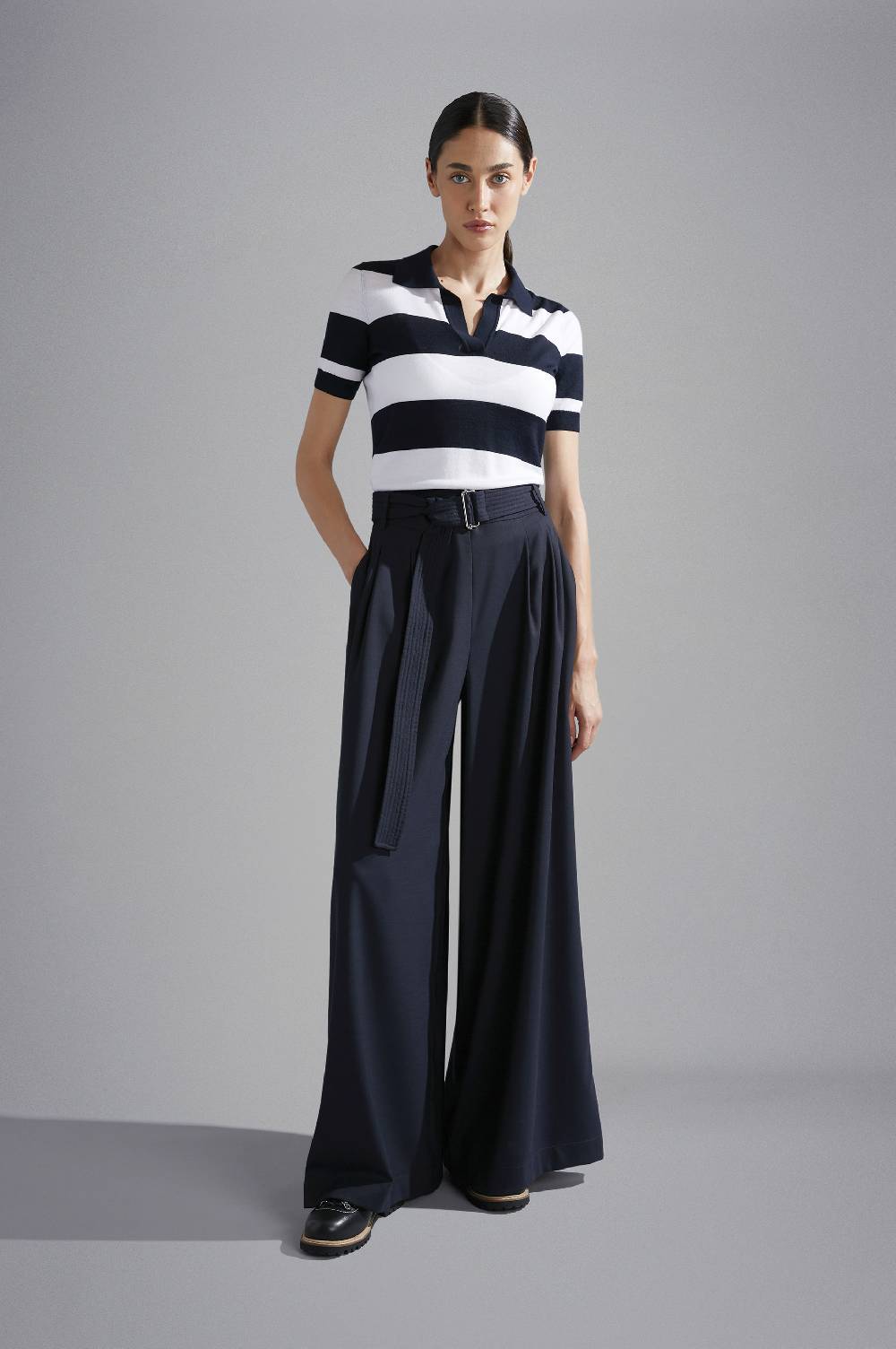 Paul & Shark Pantalone Lana Tecnica Stretch Con Cintura Paul & Shark