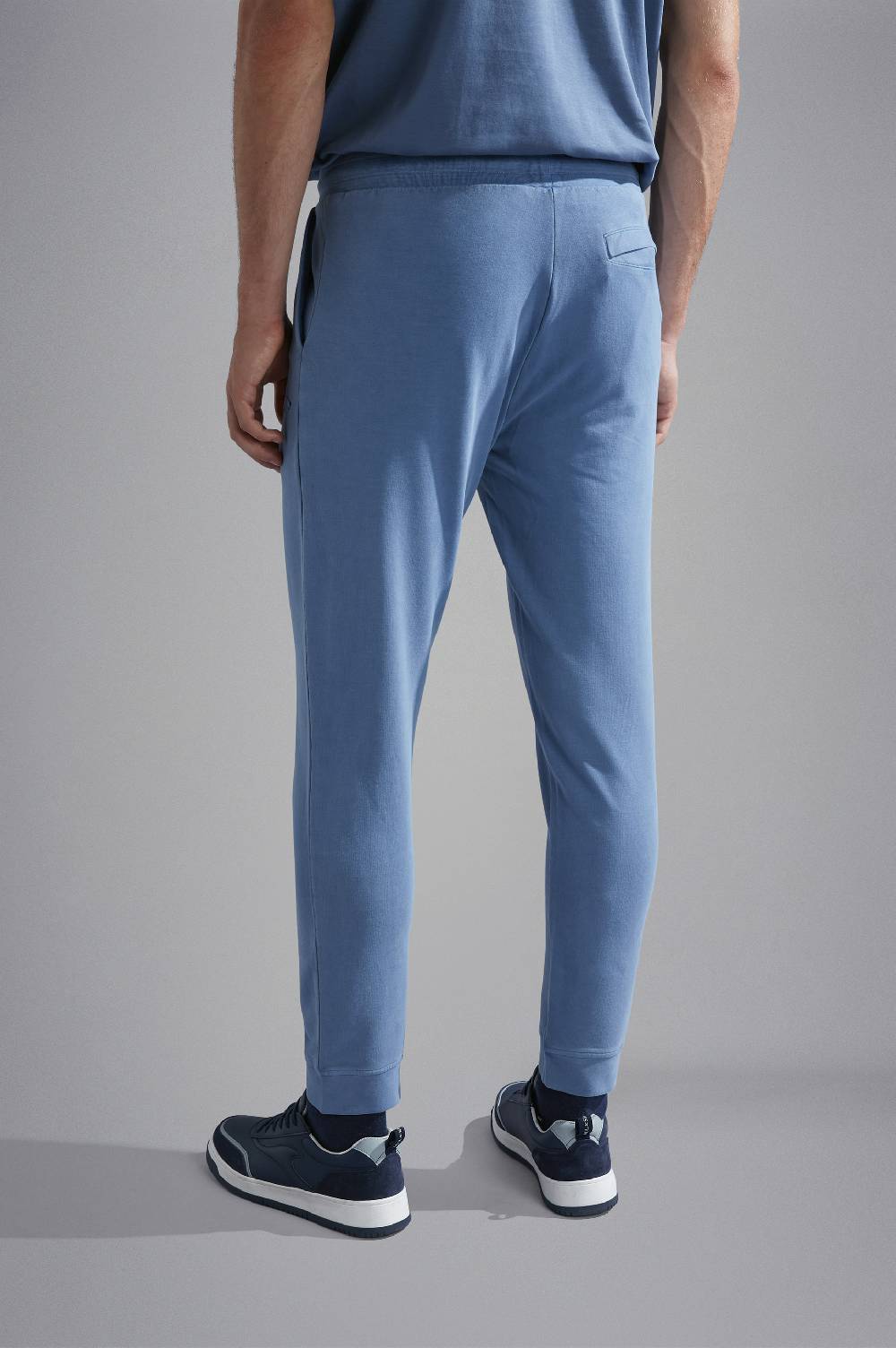 Paul & Shark Pantaloni Sportivi In Cotone Stretch Tinto Capo Paul & Shark