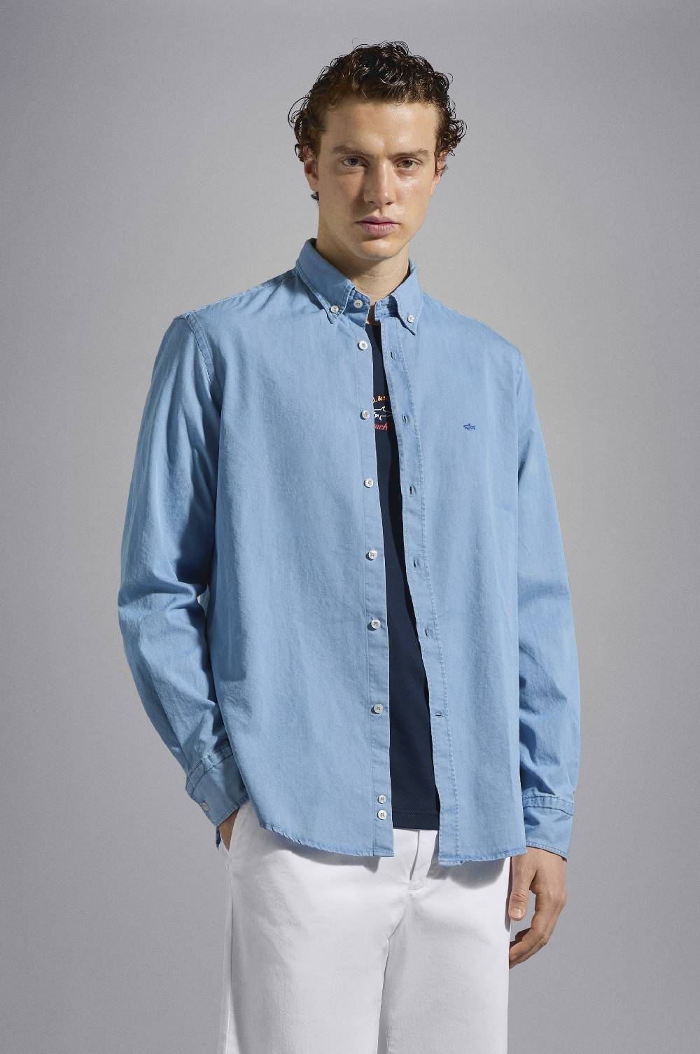 Paul & Shark Camicia in Denim di cotone Paul & Shark