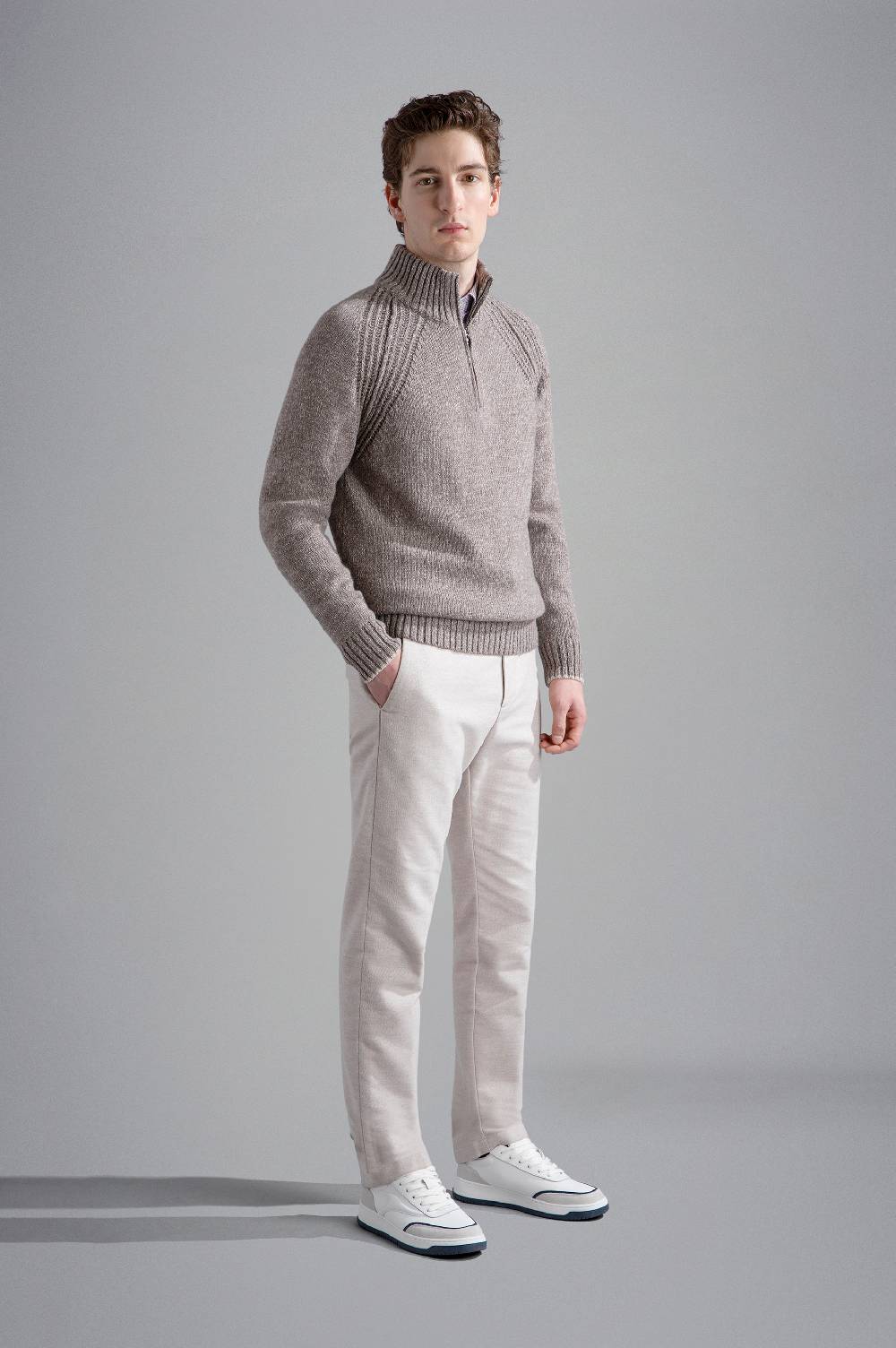 Paul & Shark Camicia In Twill Di Cotone Paul & Shark