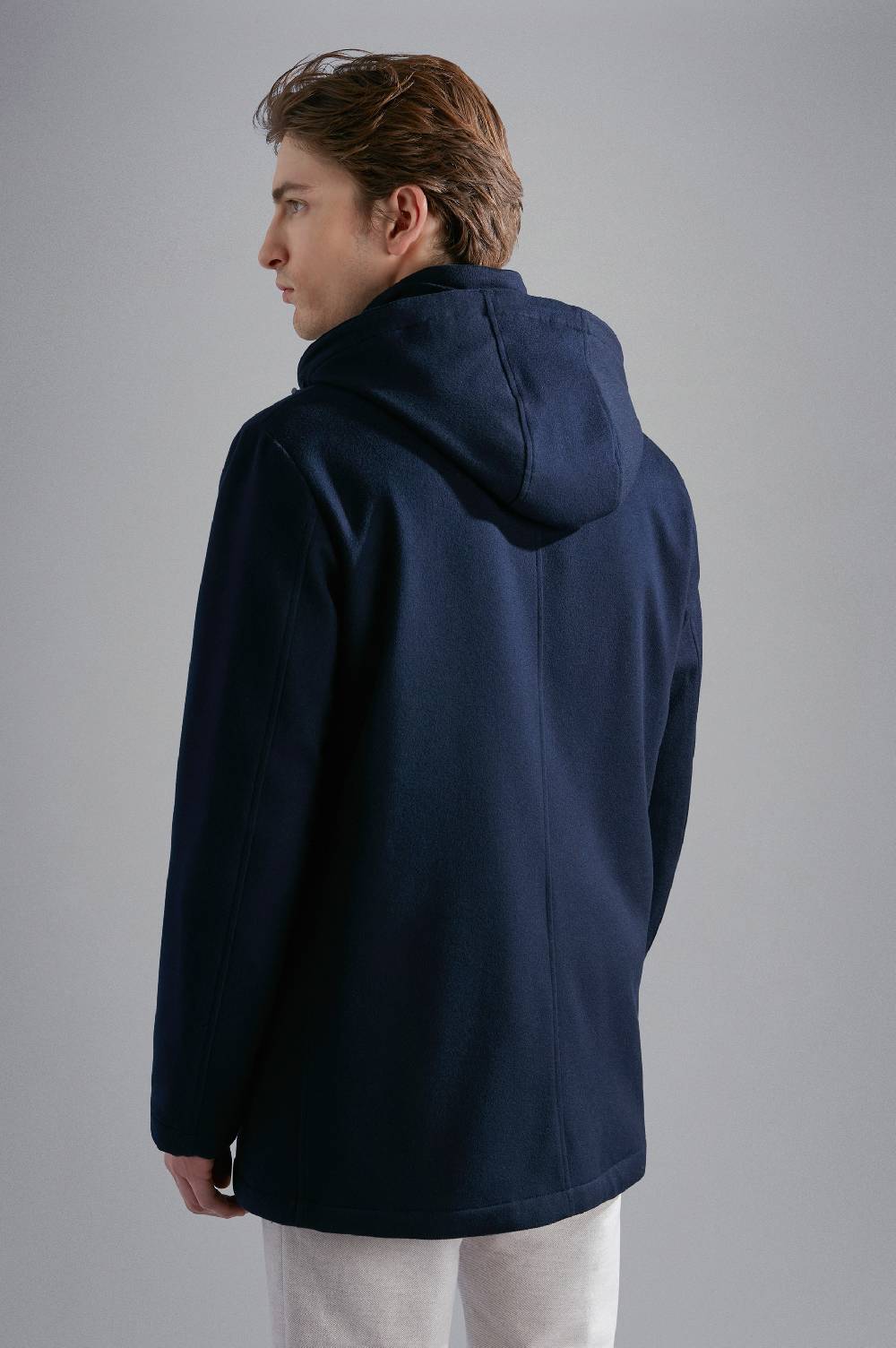 Paul & Shark Car Coat In Cashmere Paul & Shark